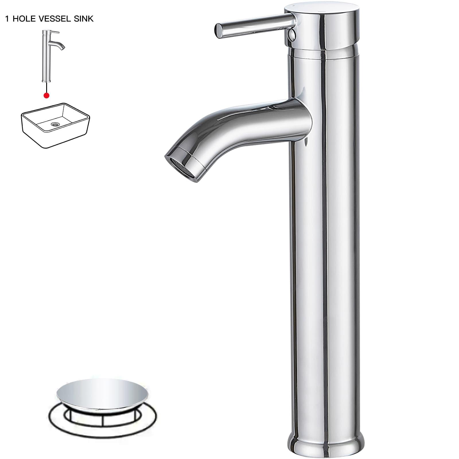 Vessel Sink Faucet Single-handle Bathroom Faucet with Drain Assembly