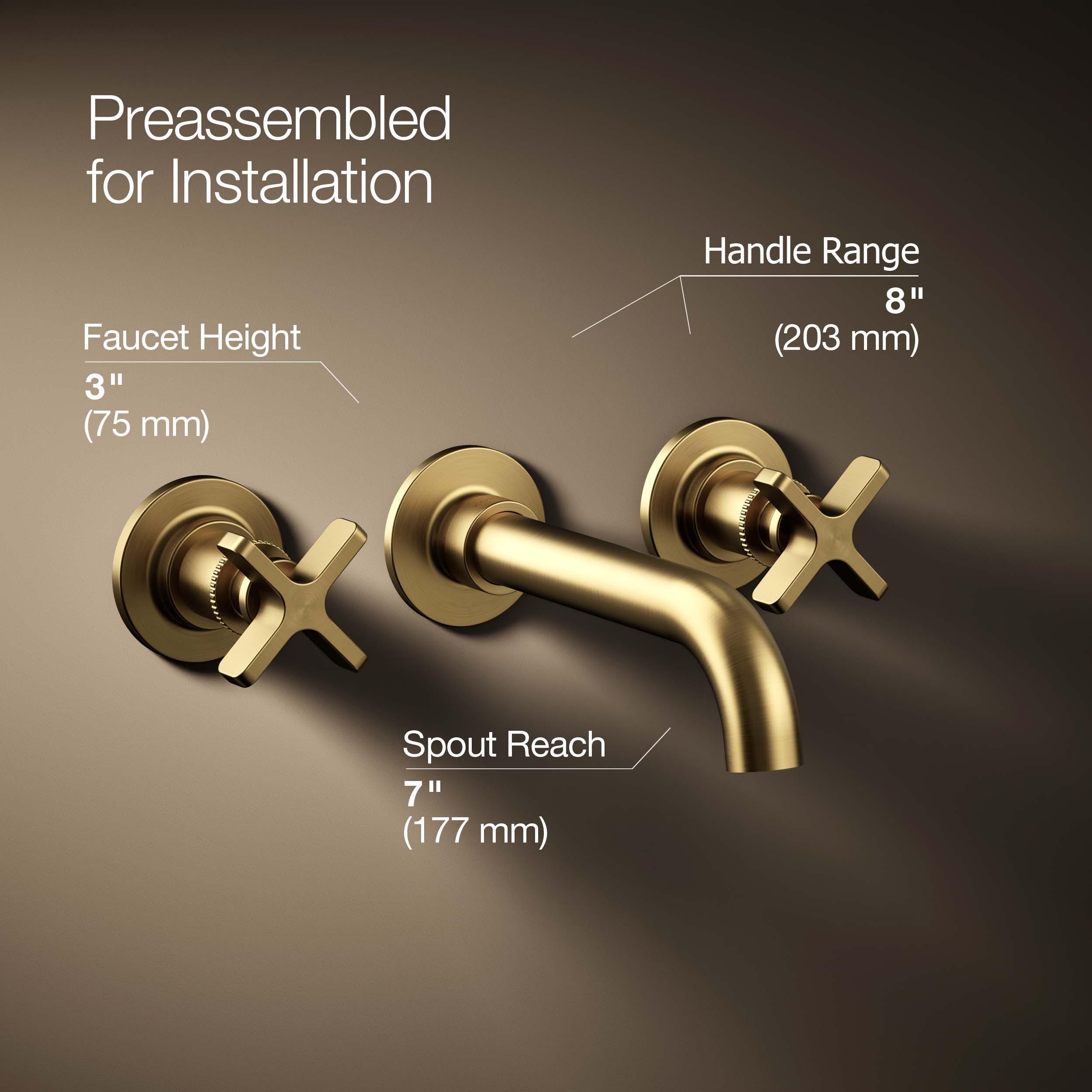 Castia by Studio McGee Wall-Mount Bathroom Sink Faucet Trim 1.2 GPM