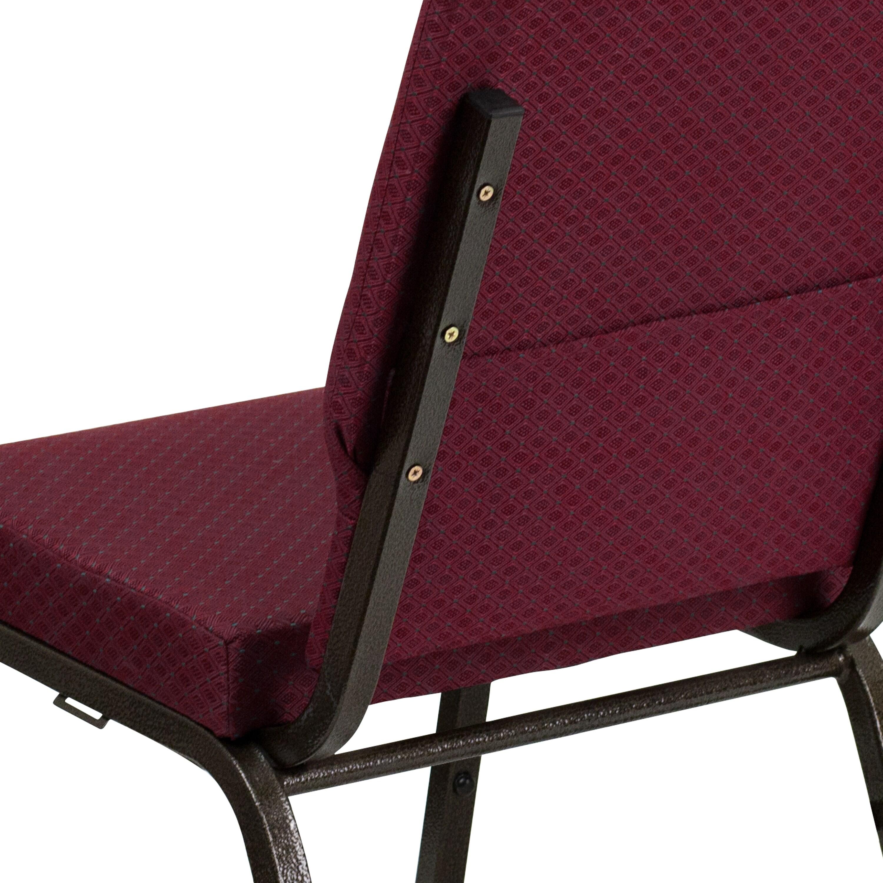 Flash Furniture Rayleigh Stackable Faux Leather Seat Waiting Room Chair with Metal Frame