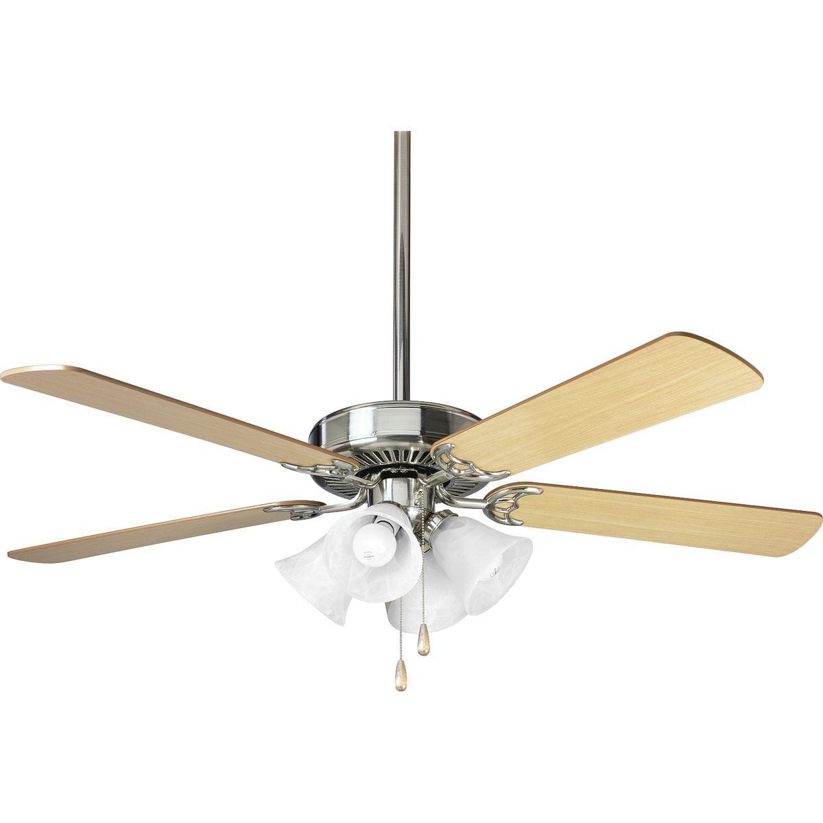 P2501-09-Progress Lighting-AirPro - Wide - Ceiling Fan in Transitional style - 52 Inches wide by 13.5 Inches high-Brushed Nickel Finish