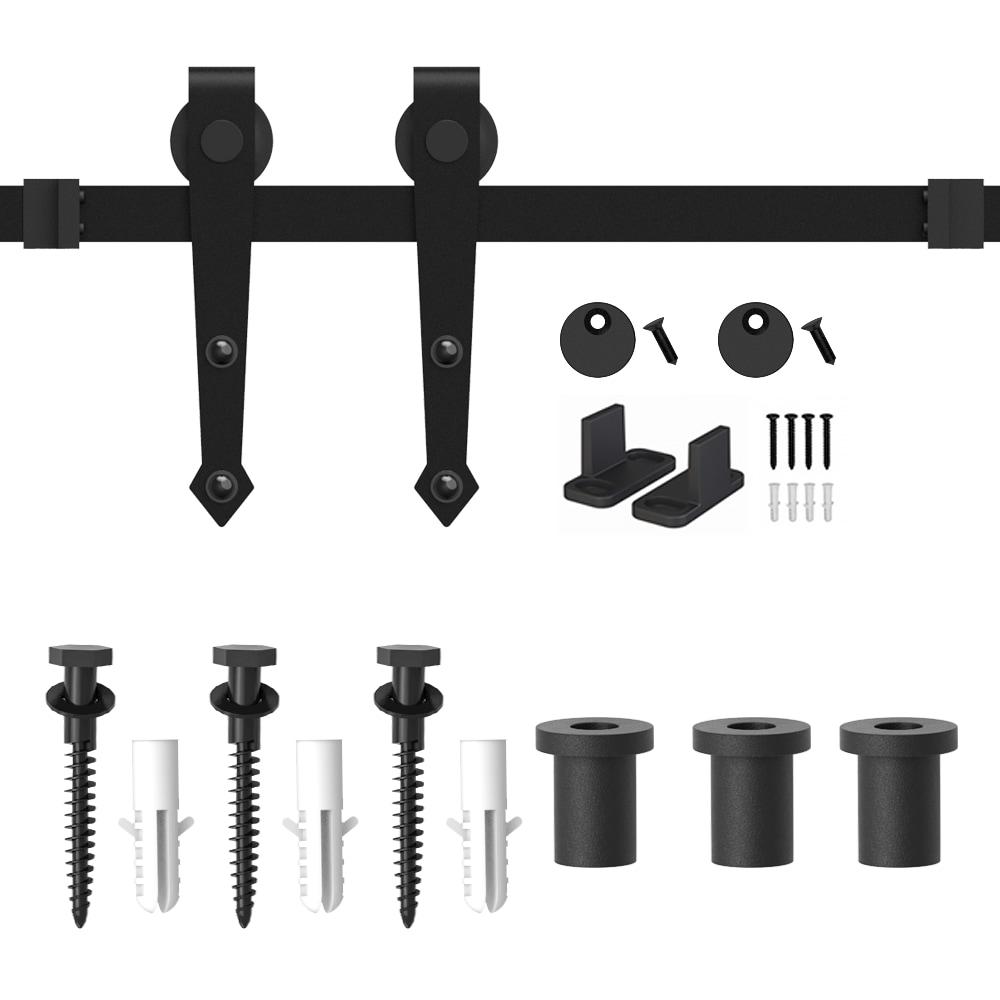 Lazio Sliding Standard Single Barn Door Hardware Kit