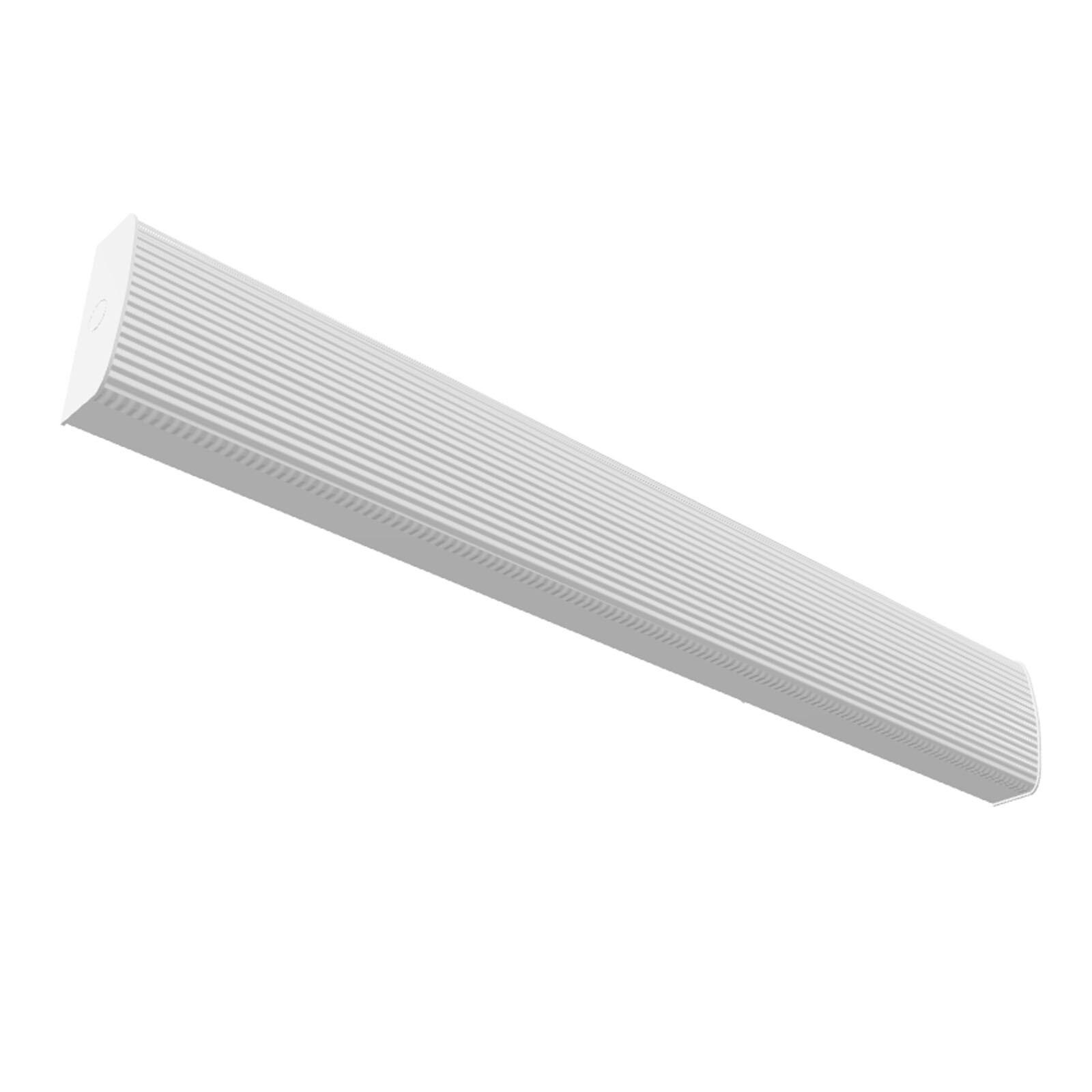 Luxrite 4FT LED Wraparound Light, 36/40/45W, 3 CCT, 4140/4600/5175 Lumens, Dimmable, 120-347V, Damp Rated, UL Certified