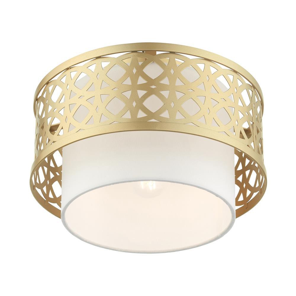 Livex Lighting Calinda 1 - Light Semi-Flush Mount in  Soft Gold