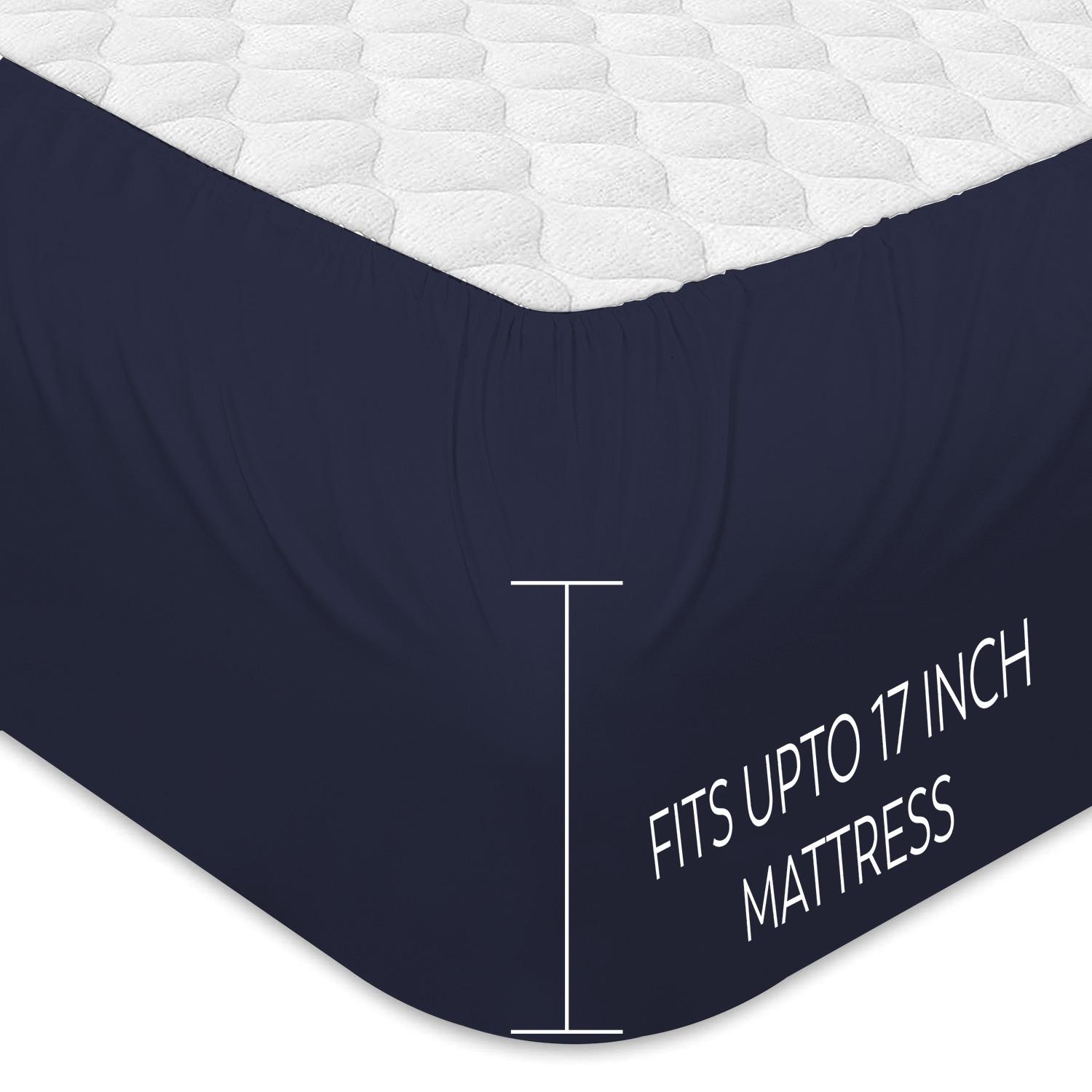 Color Sense 100% Cotton Ultra-Light Fitted Sheet
