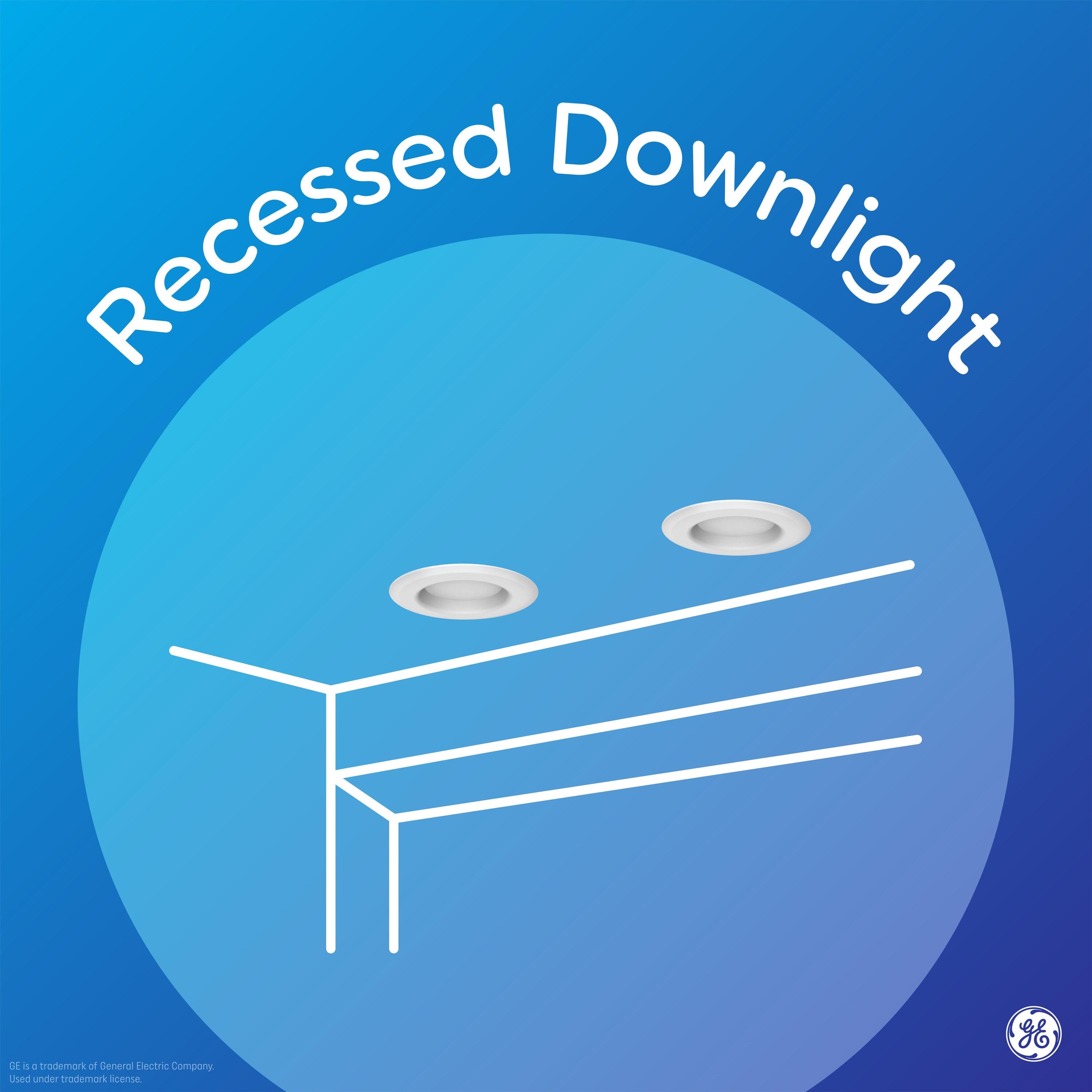 GE Household Lighting 6pk Recessed Can Classic Daylight 65W Light Bulb