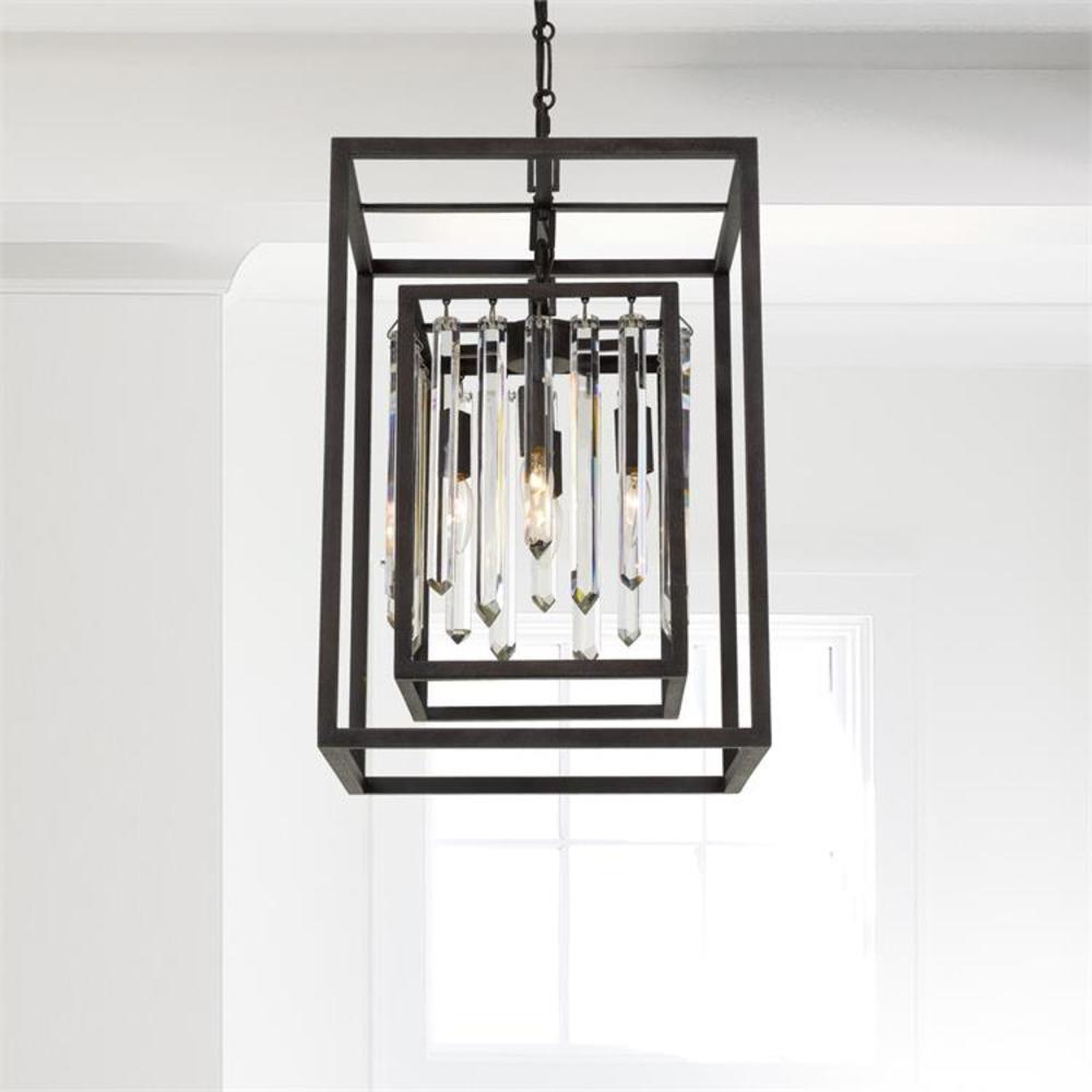 8404-FB-Crystorama Lighting-Hollis - 23 Inch Four Light Chandelier