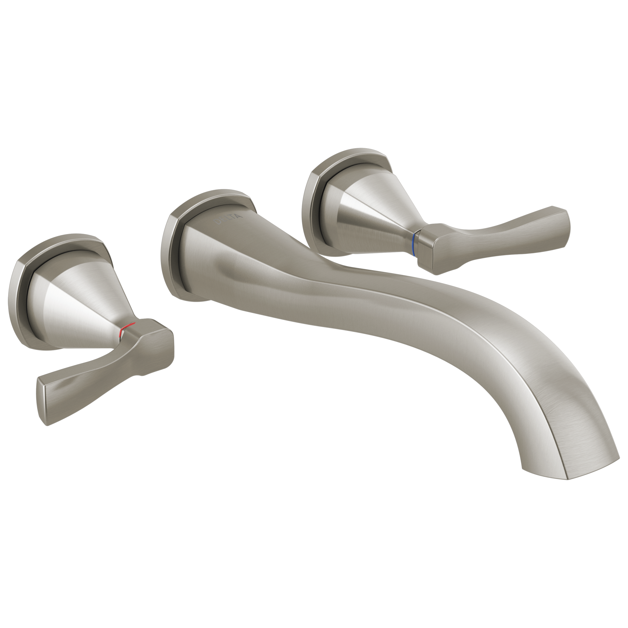 Stainless Steel Wall Mounted Widespread Tub Faucet