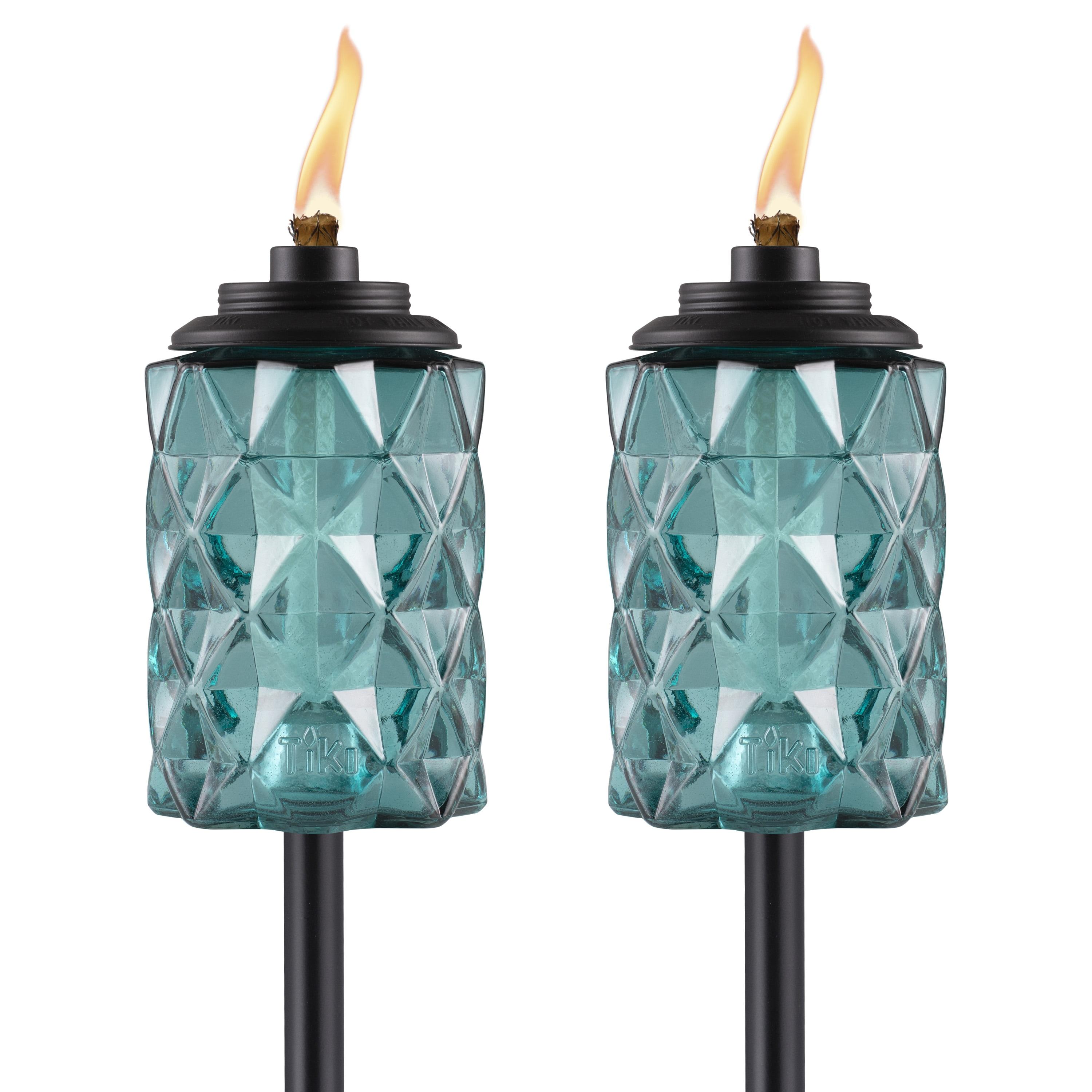 TIKI Brand TIKI® Brand Easy Install 65 Inch TIKI Torch Topaz Blue (Set of 2)