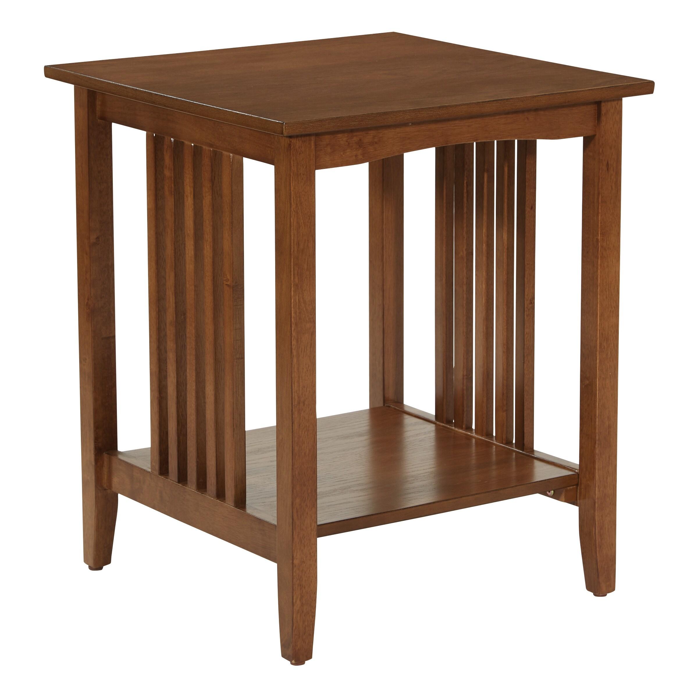 Pemberly Row Side Table in Ash Brown Finish by OSP Home Furnishings