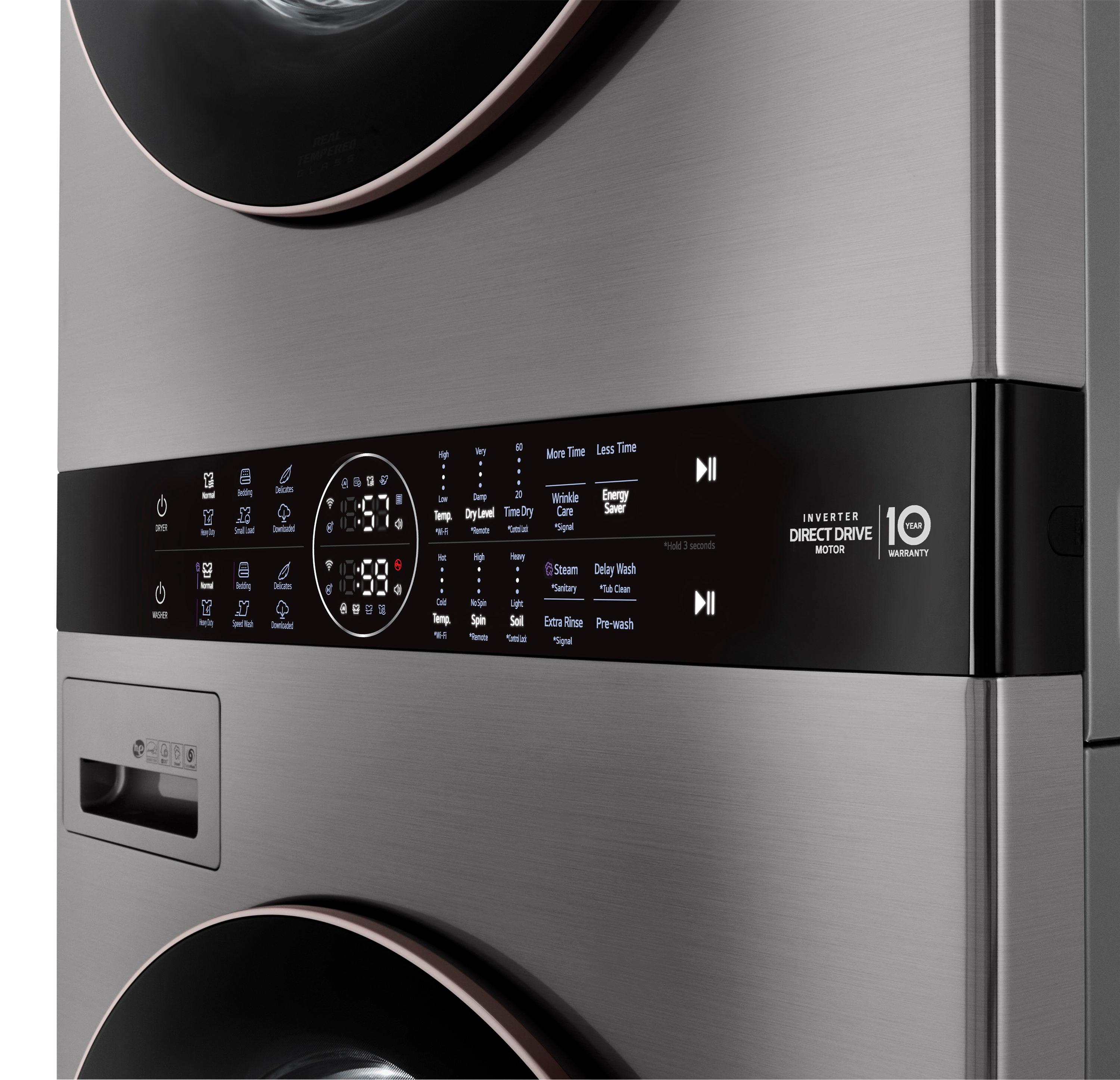 LG LG Single Unit Front Load WashTower with Center Control Washer and 7.4 cu. ft. Electric Dryer, 4.5 cu. ft. WKE100HVA