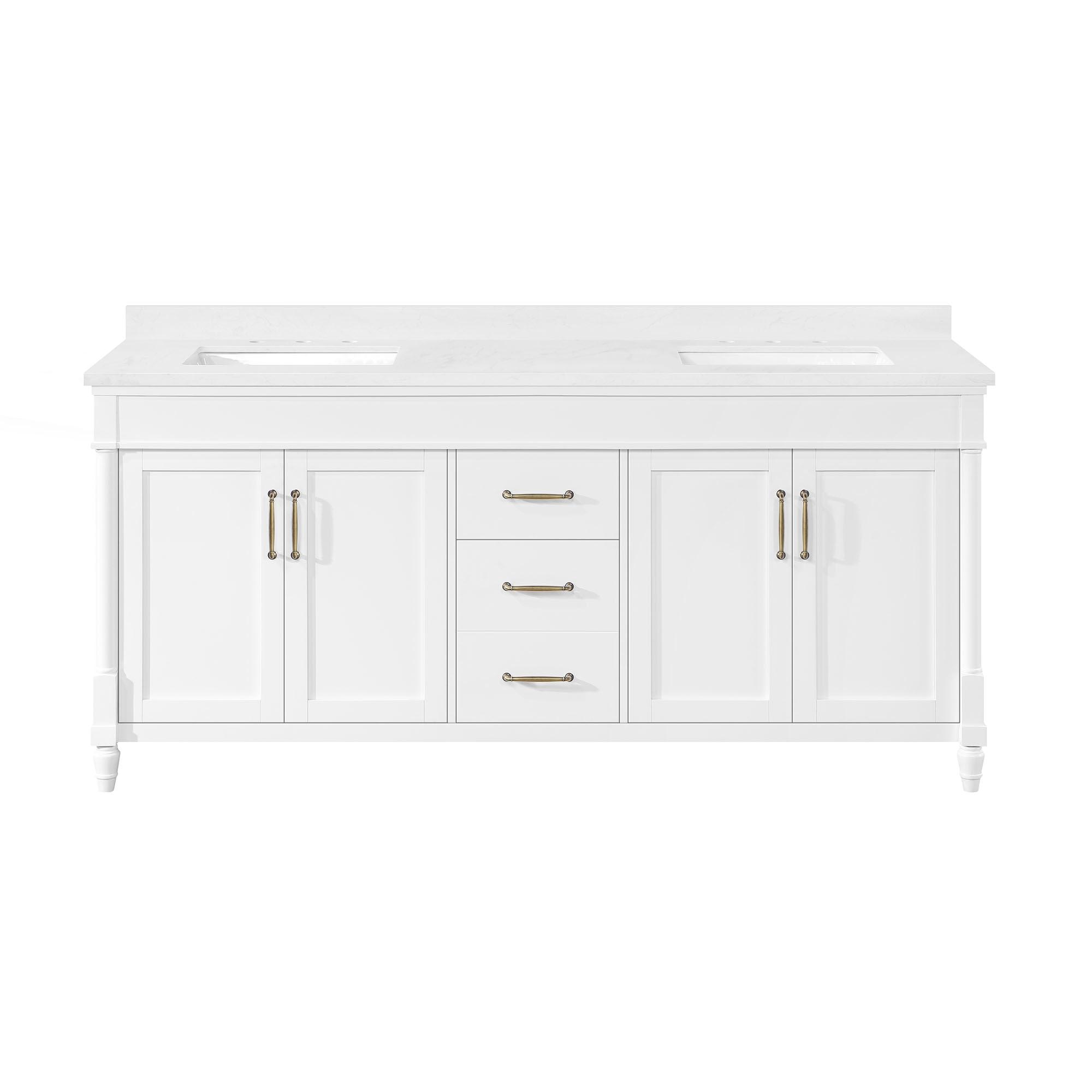 Ove Decors OVE Decors Salisbury 72 in. Double Sink Bathroom Vanity in Pure White