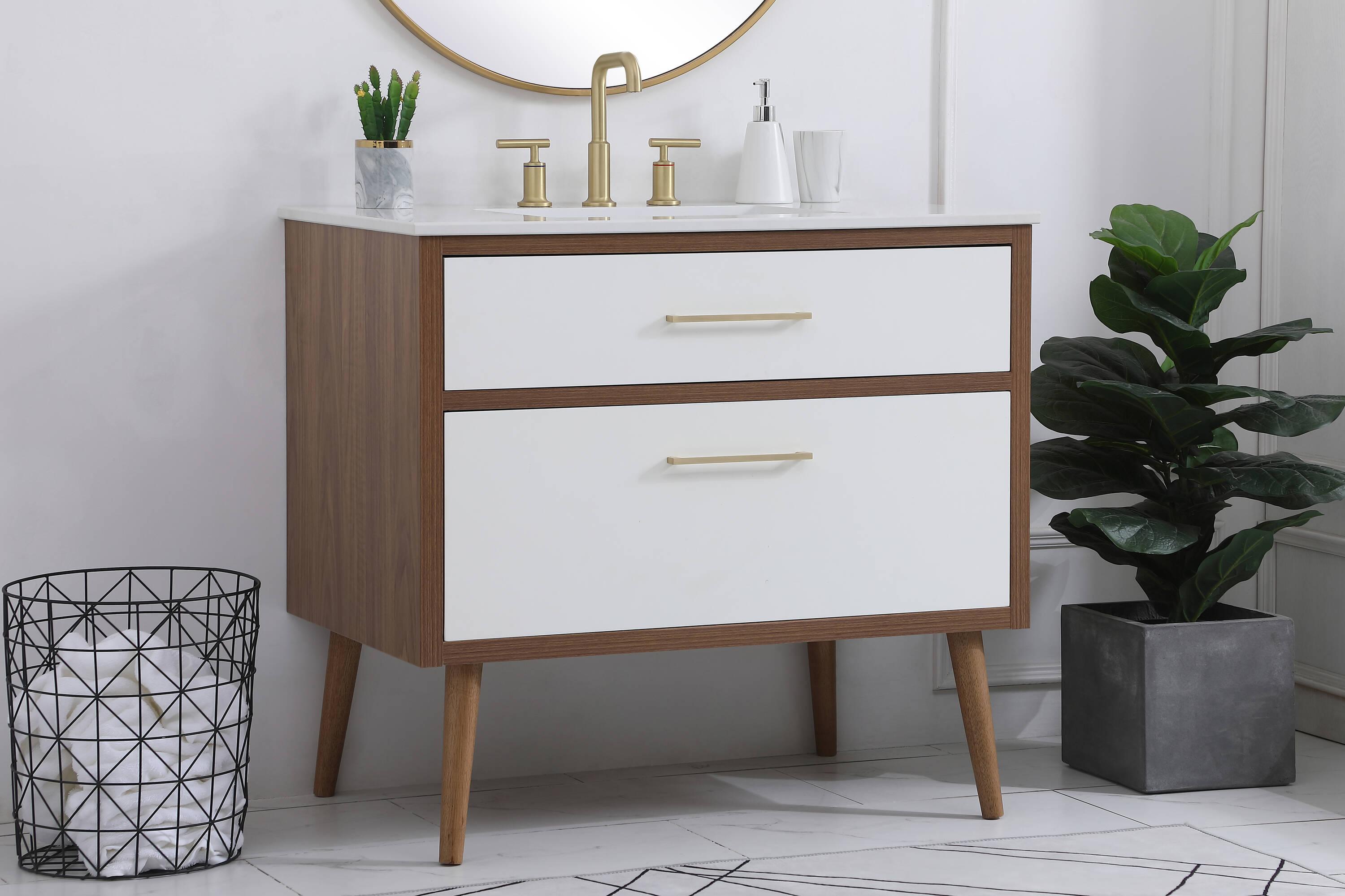 Elegant Kitchen and Bath Elegant Kitchen and Bath 36 Inch Bathroom Vanity