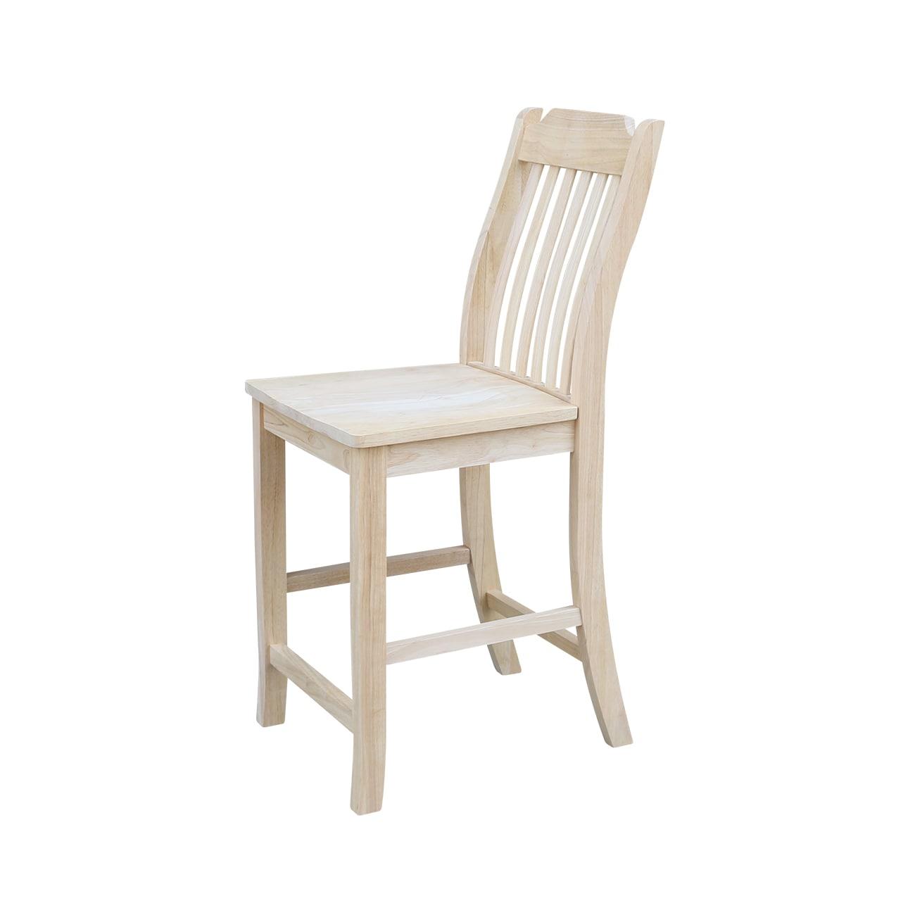 Mission Counter height Stool - 24" Seat Height