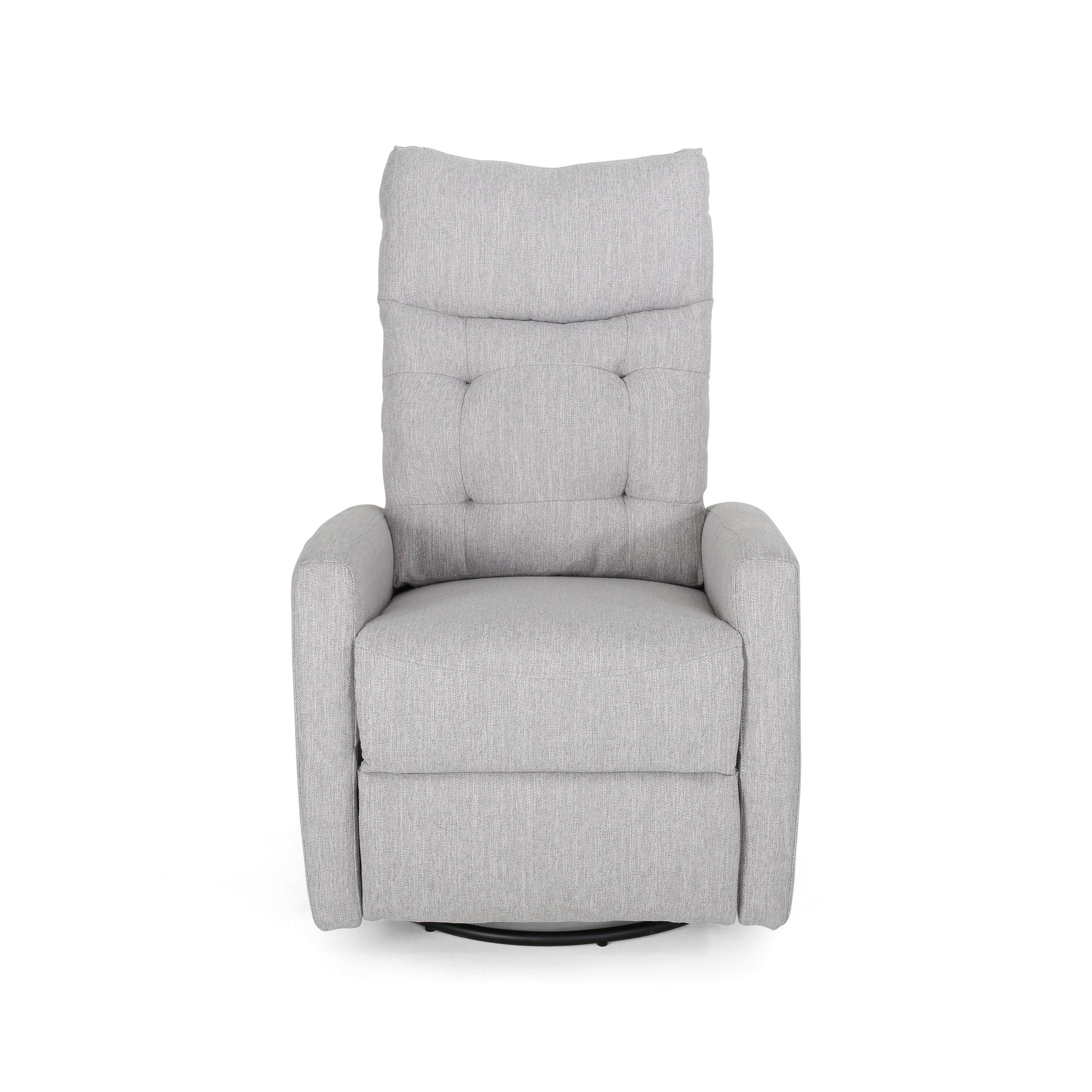 Woodglen Contemporary Glider Swivel Recliner Light Gray - Christopher Knight Home