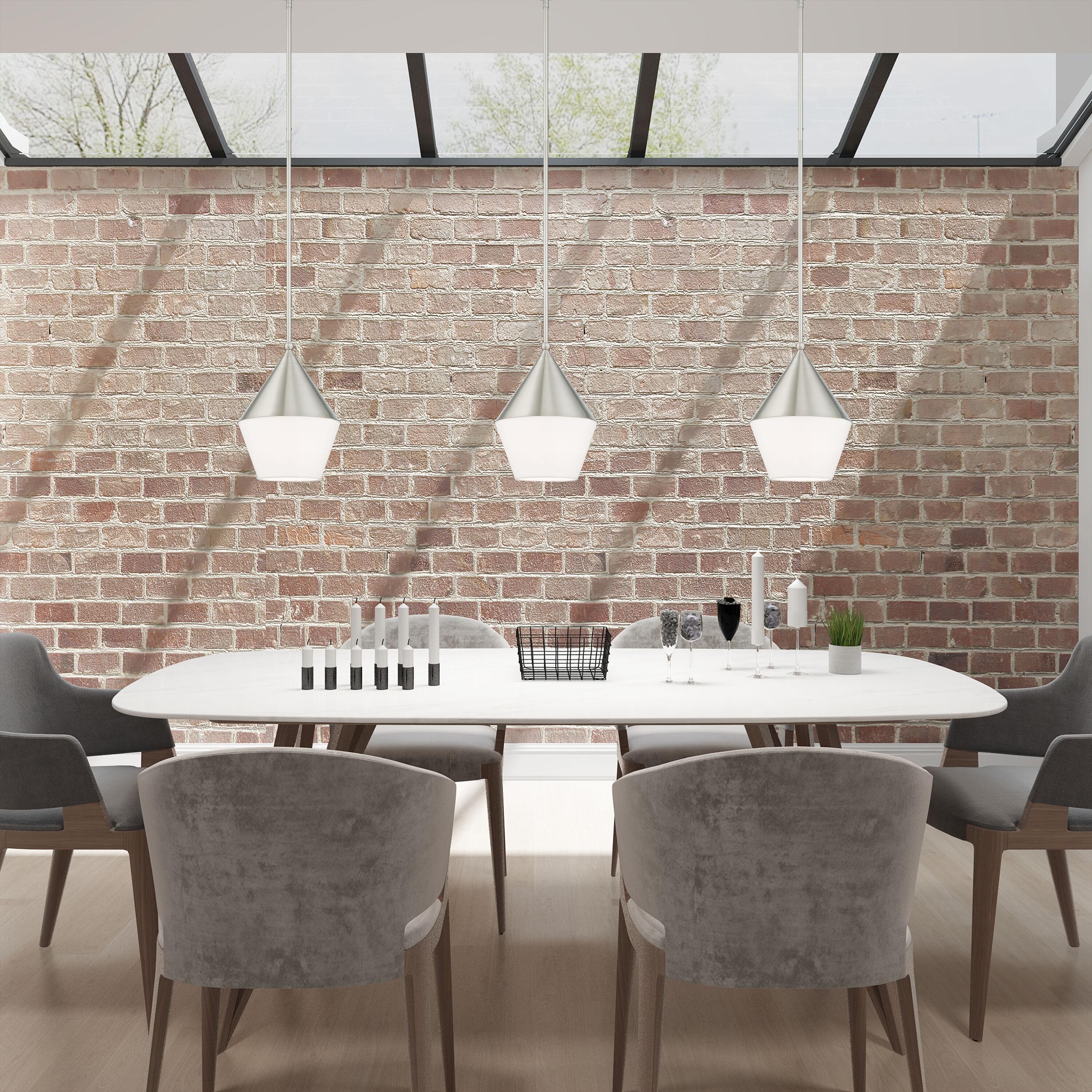 Livex Lighting Stockholm 1 - Light Pendant in  Brushed Nickel