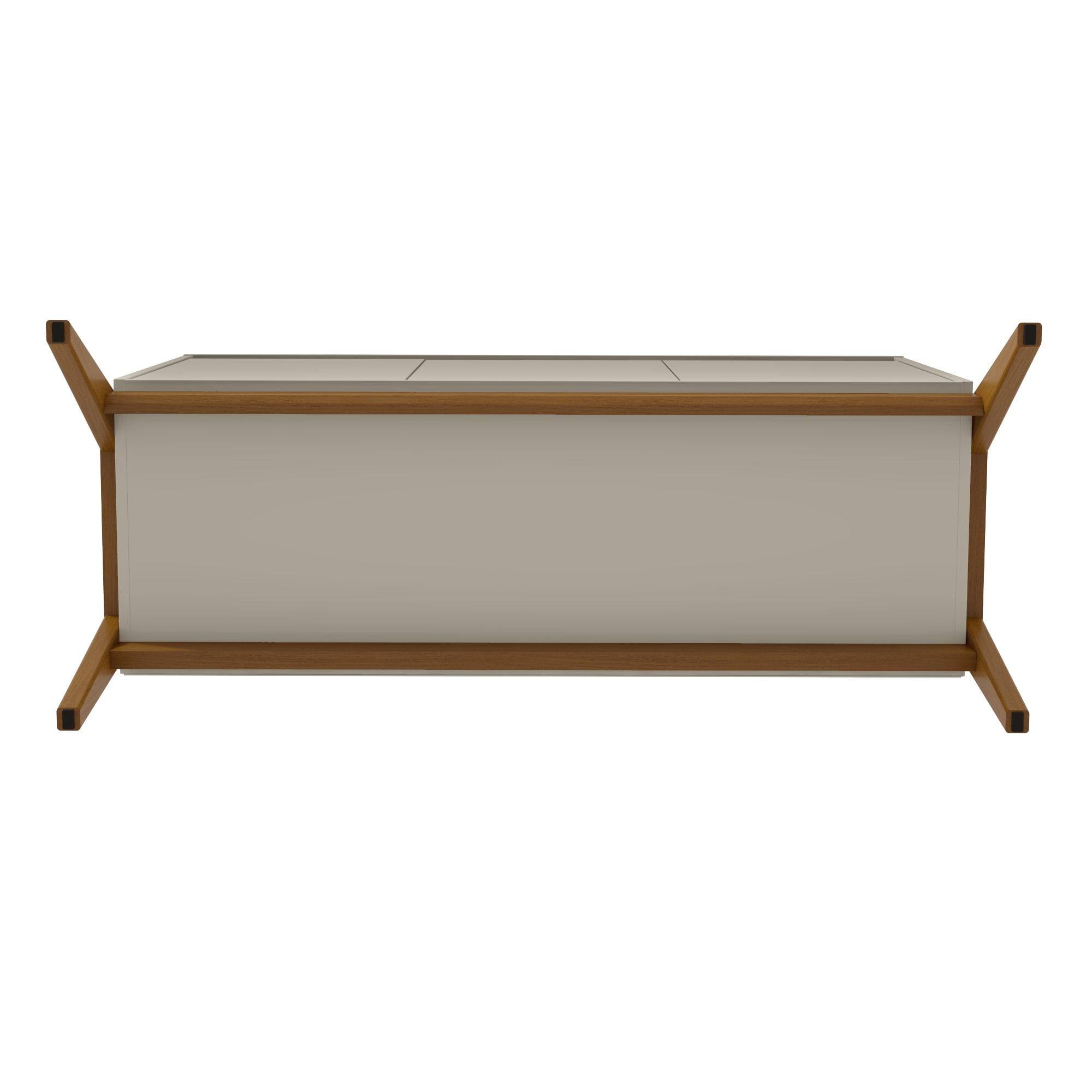 Manhattan Comfort Jernya 49" Sideboard with 4 Shelves in Greige