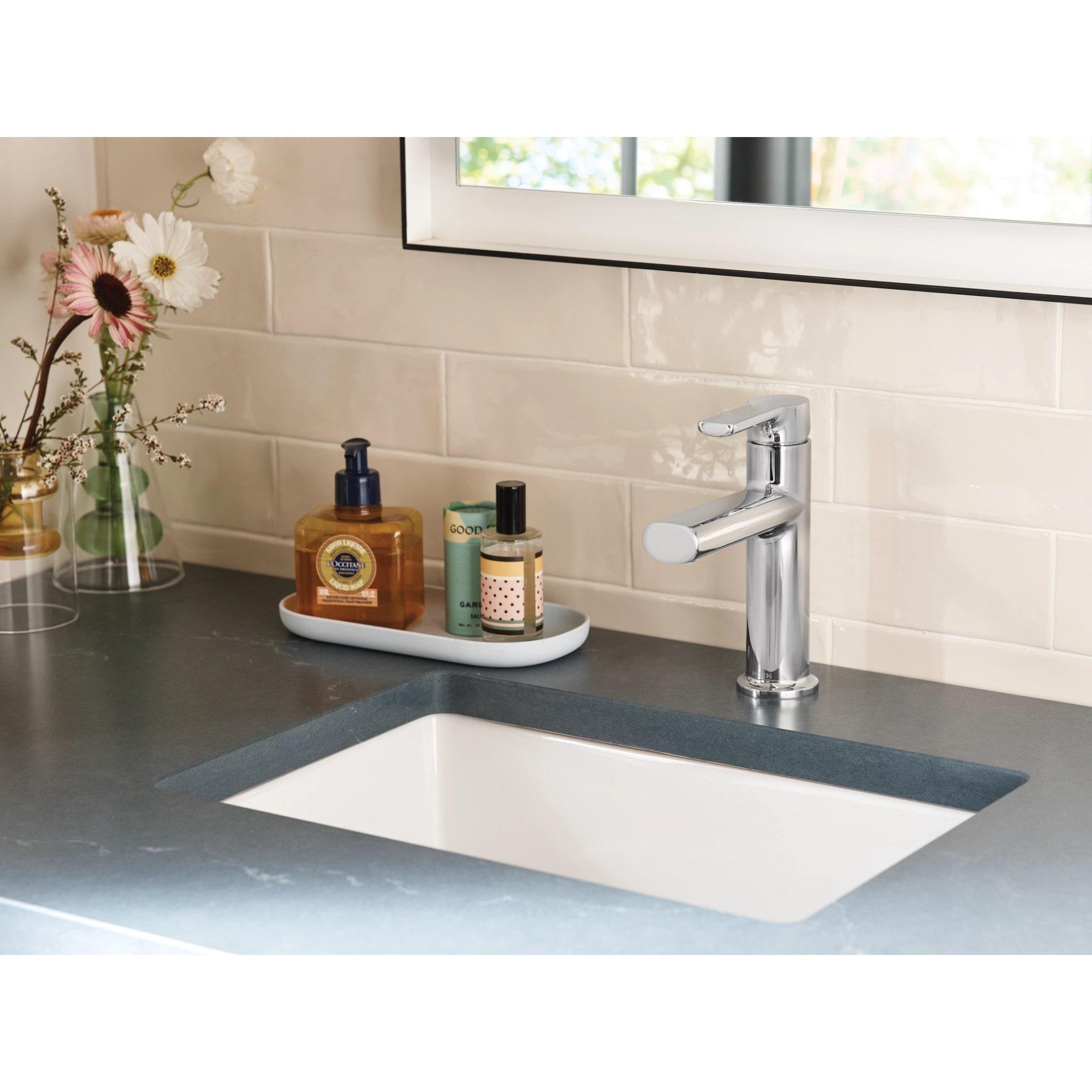 Moen Moen Meena Single Hole Bathroom Faucet with Drain Assembly 84794