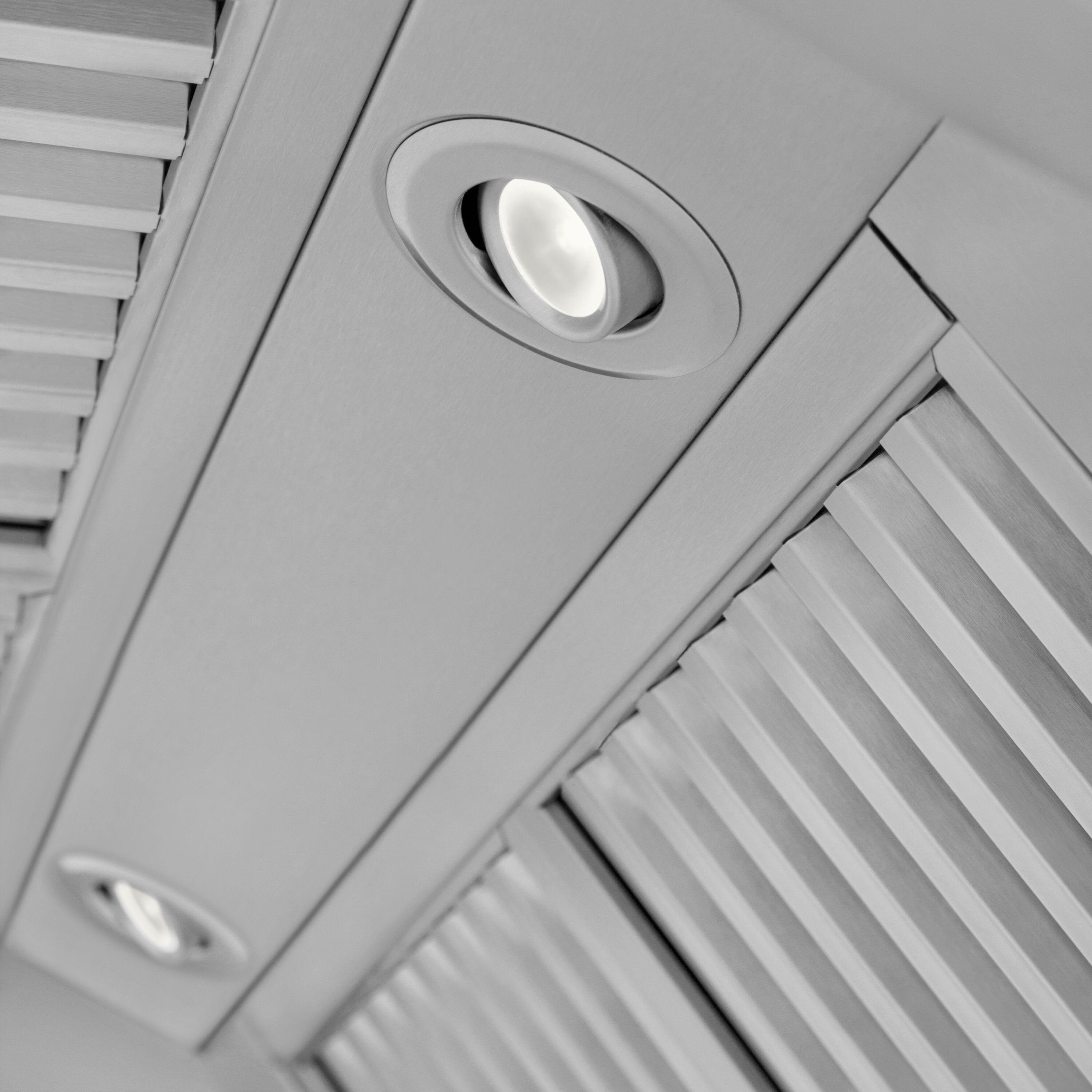 ZLINE ZLINE 36 in. Designer Series Satin Stainless Steel Convertible Vent Wall Mount Range Hood 8KBS-36