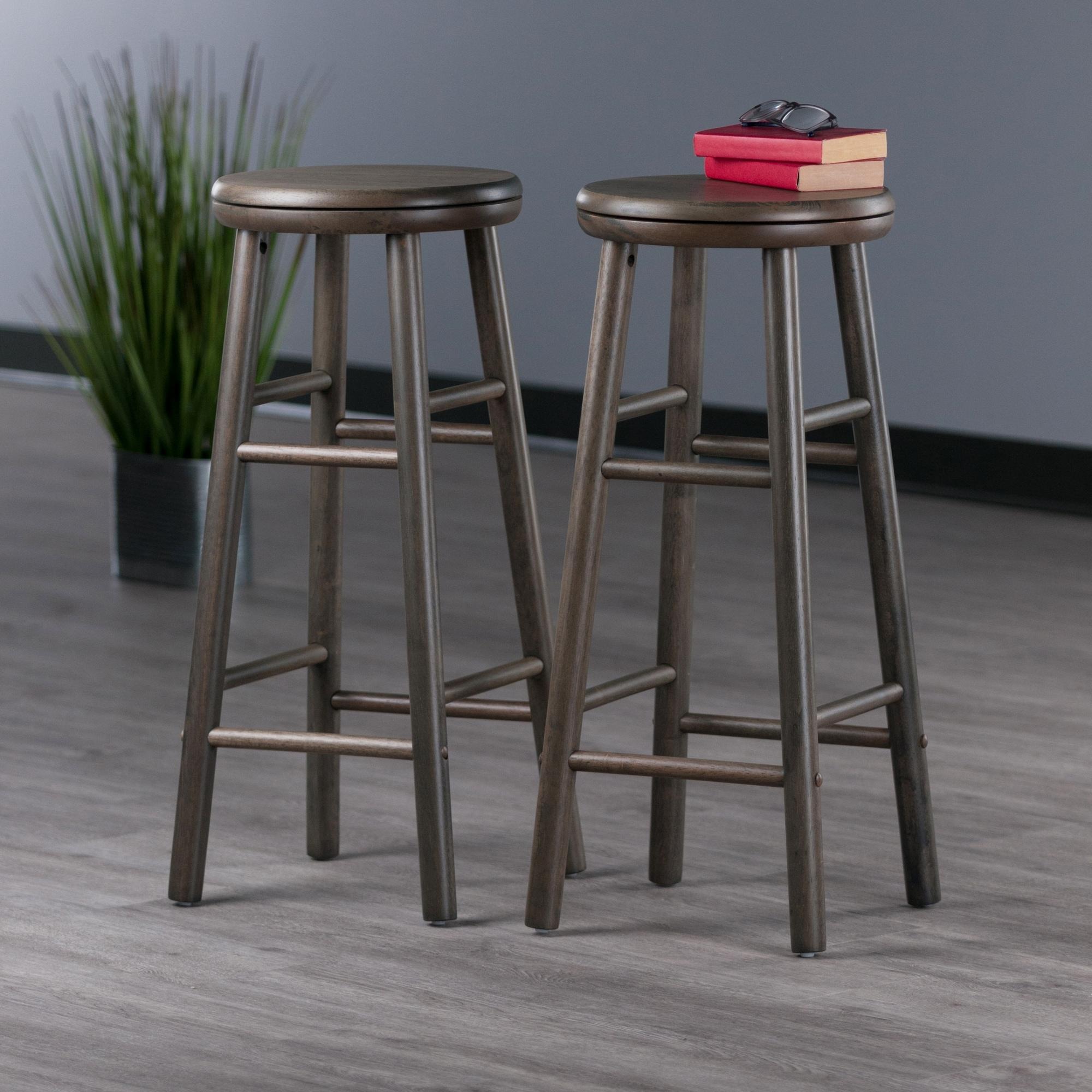 Shelby 2-pc Swivel Seat Counter & Bar Stool (Set of 2)