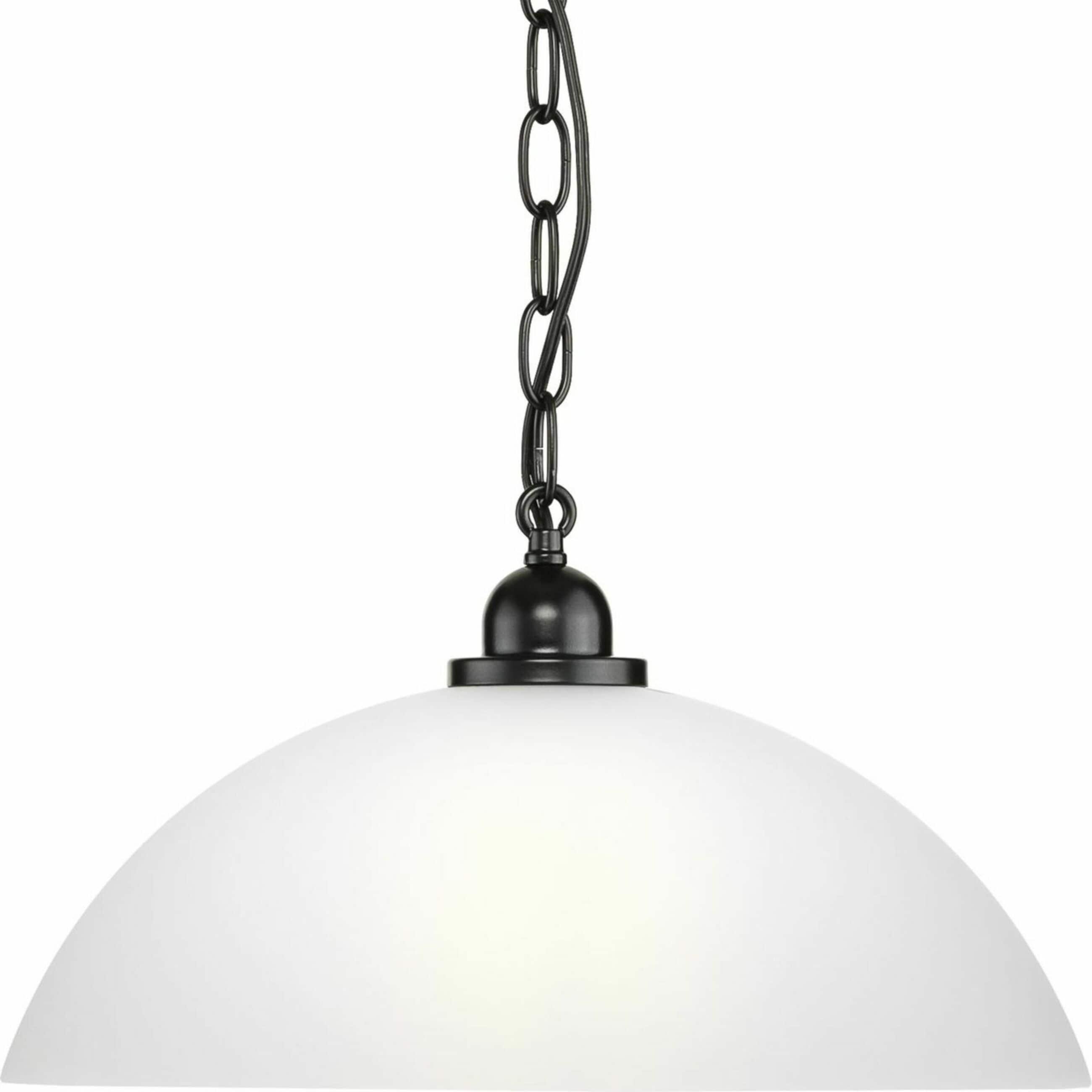 Progress Lighting P500149 Classic Dome Pendant 15" Wide Pendant - Black