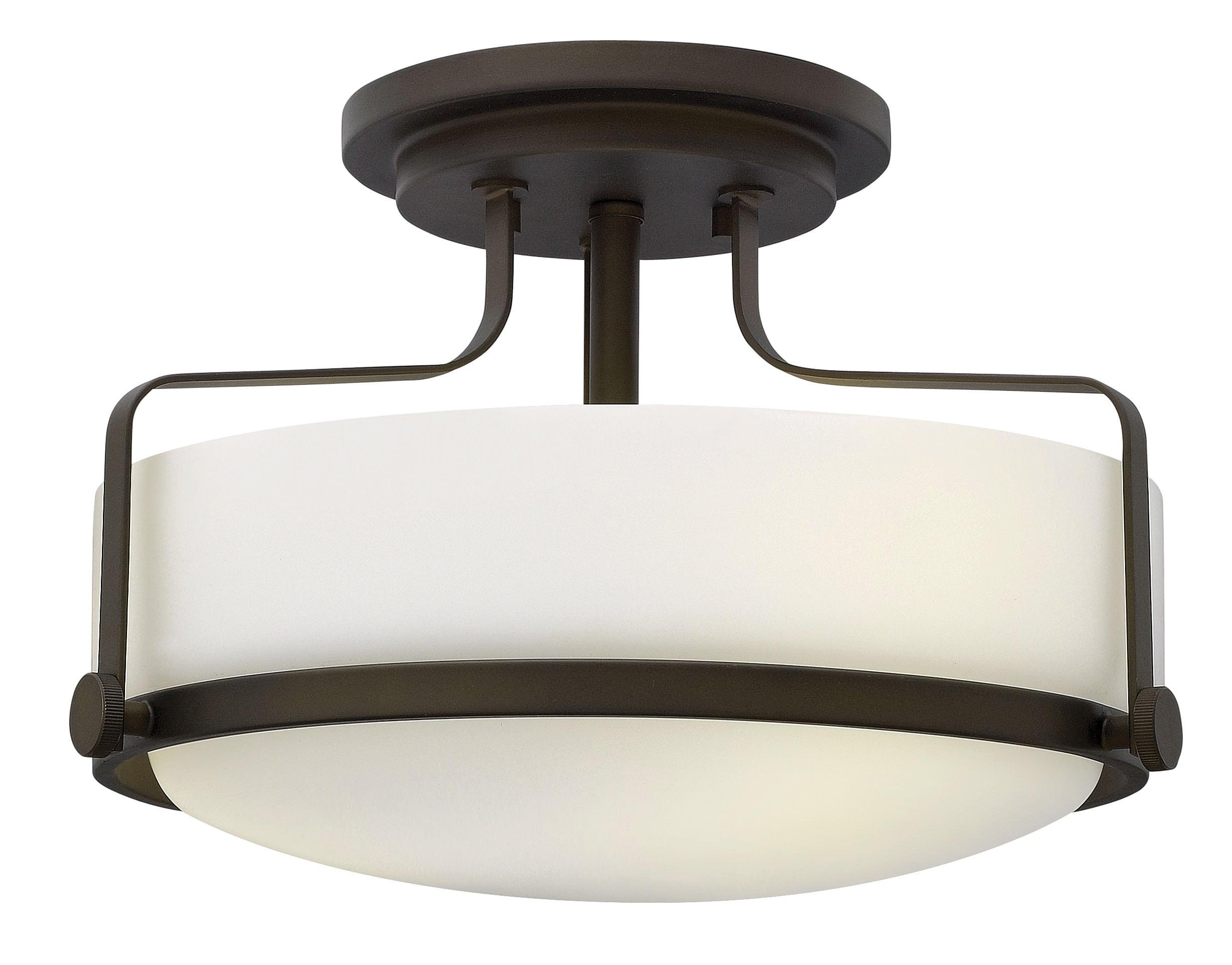 Harper Glass Semi Flush Mount