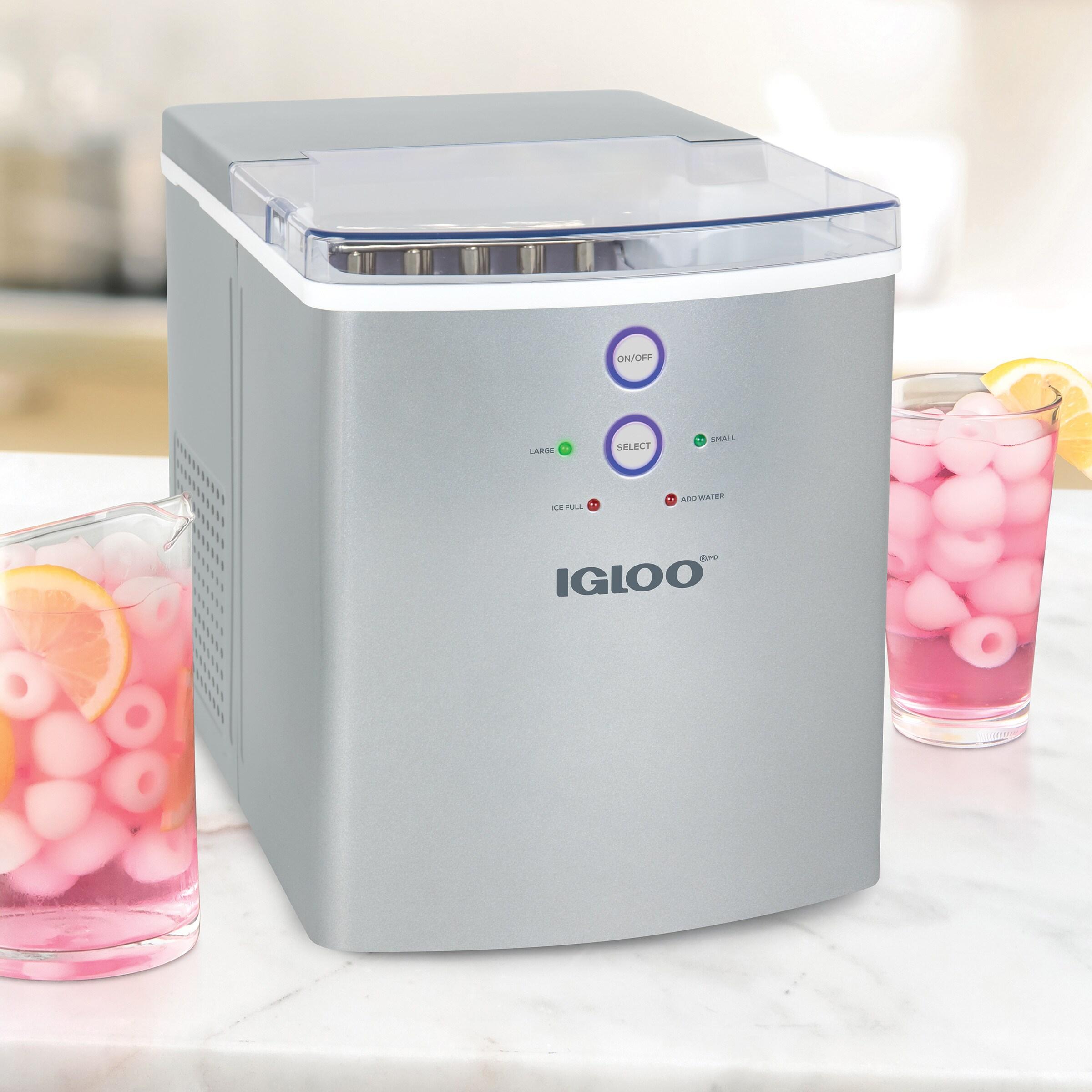 Igloo Igloo Premium Countertop Ice Maker Machine, 33 lbs. in 24 hrs. with Ice Scoop and Basket