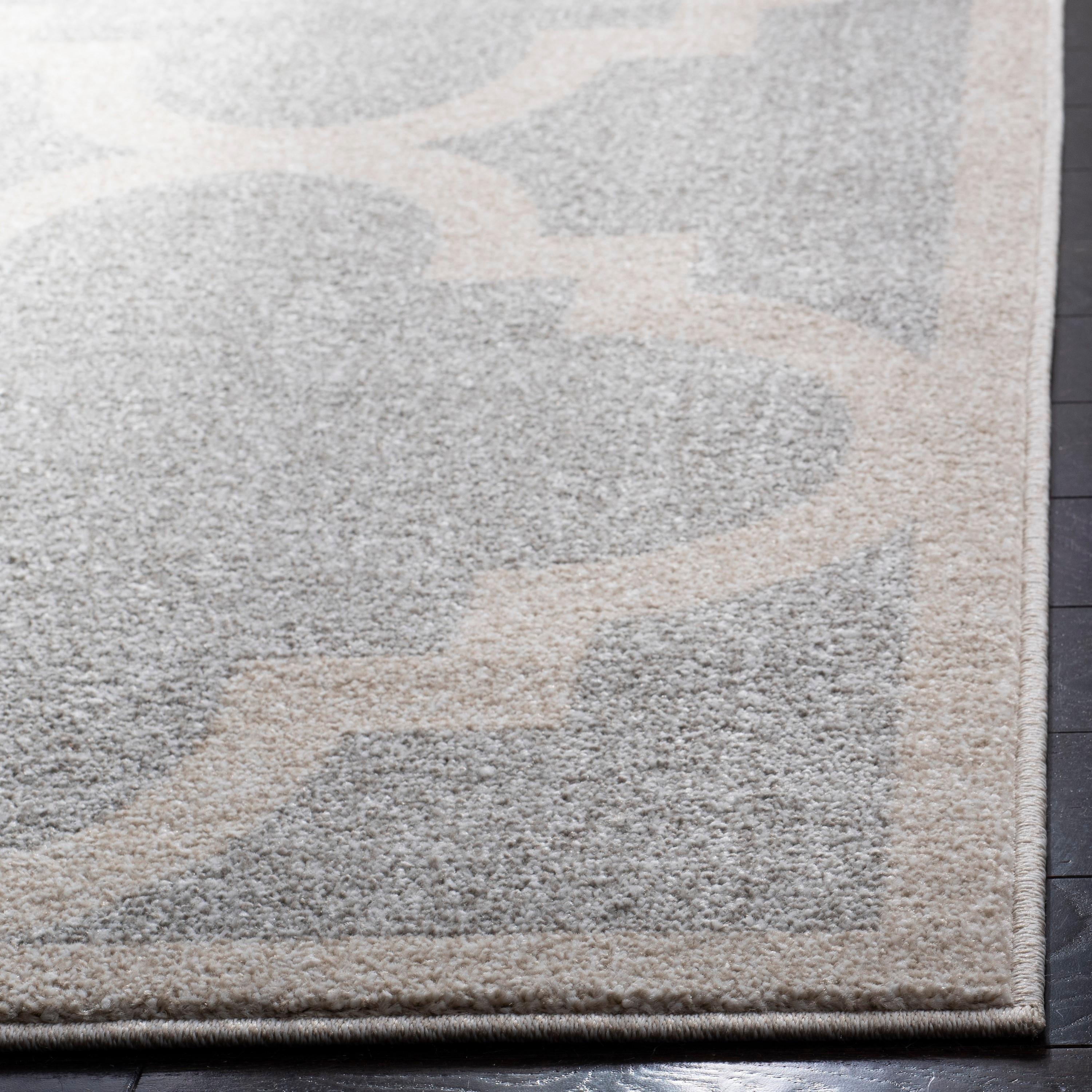Amherst AMT423 Power Loomed Indoor Area Rug - Light Grey/Beige - 5'x5' - Safavieh