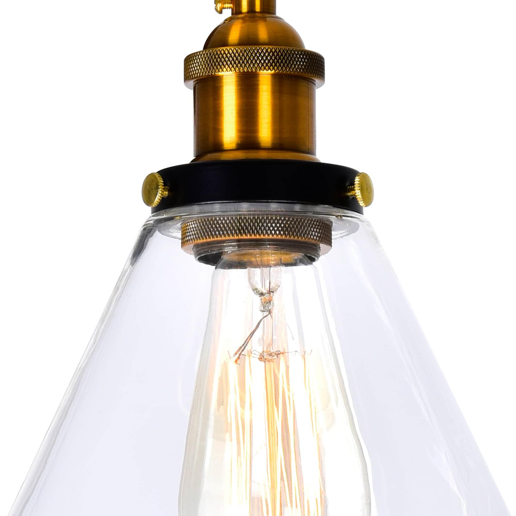 Elegant Dual-Arm Black and Gold Brass Wall Sconce