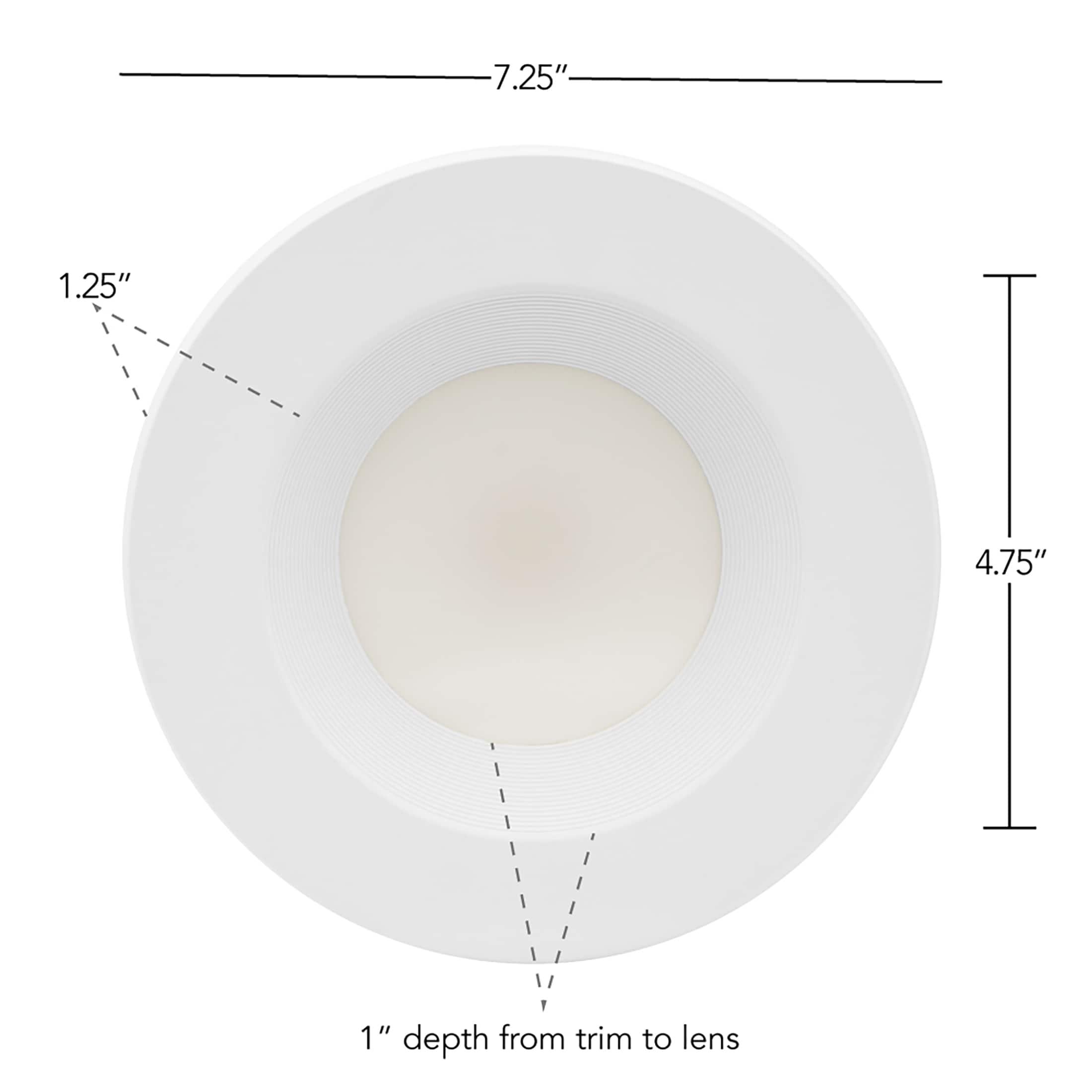 Maxxima 12 Pack 5 in. & 6 in. 5 CCT Retrofit Recessed LED Downlight - 1300 Lumens, E-26 Quick Connect, Dimmable, Color Selectable 2700K-5000K (2700K/3000K/3500K/4000K/5000K), Ideal for Contractors