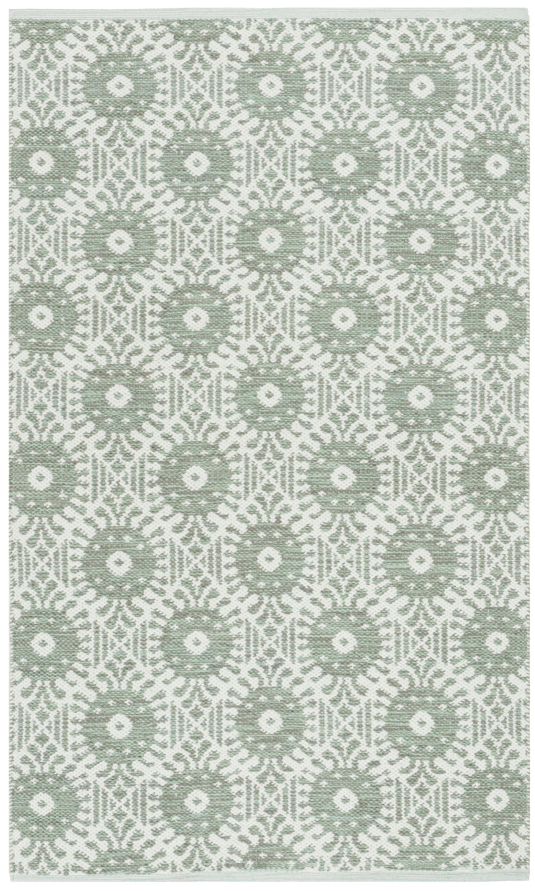 Montauk MTK612 Hand Woven Indoor Accent Rug - Light Green/Ivory - 3'x5' - Safavieh