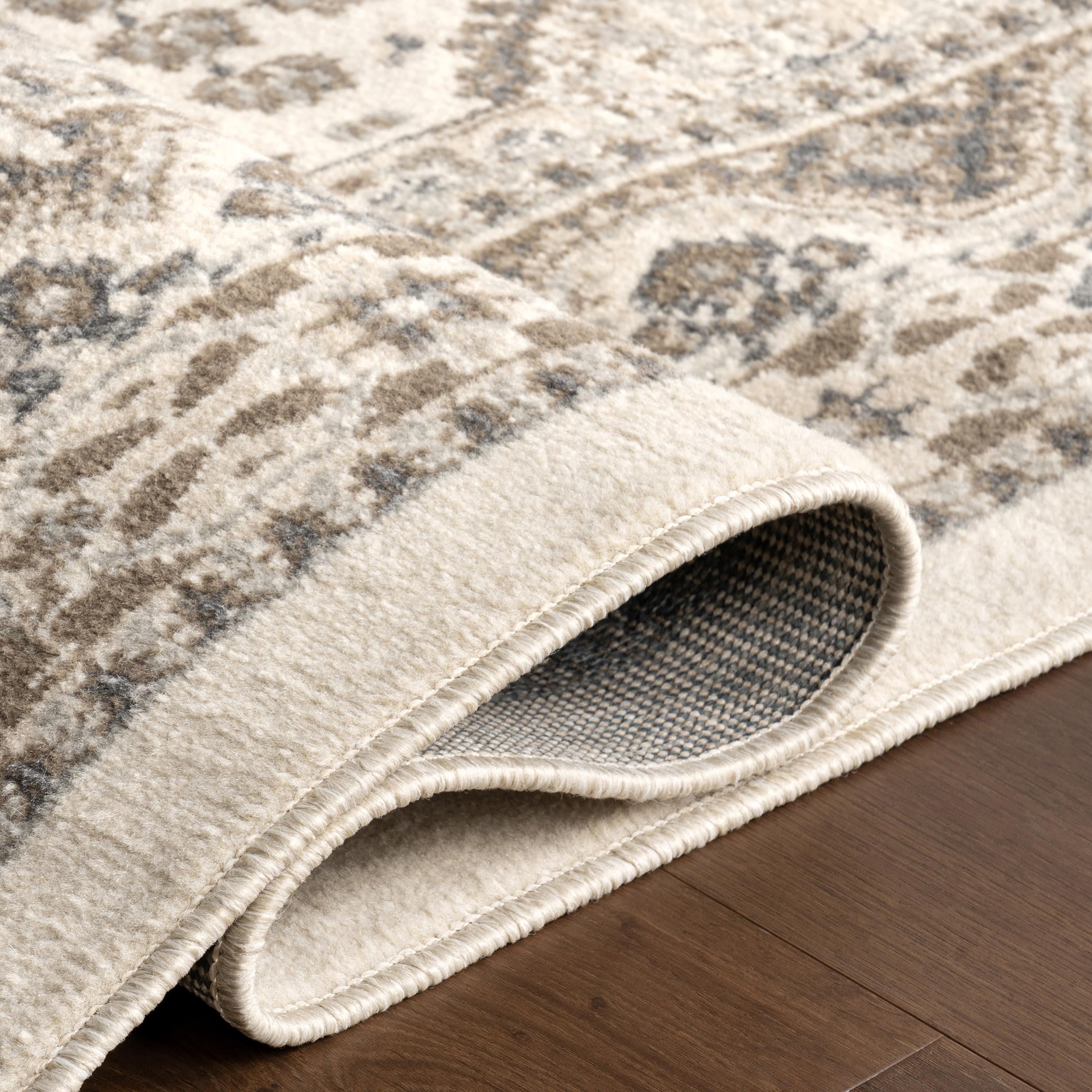 Nuloom 5x8 Becca  Tiled Indoor Area Rug, Beige, Faded Transitional Design, Stain Resistant, BedroomLiving Room, Kitchen,