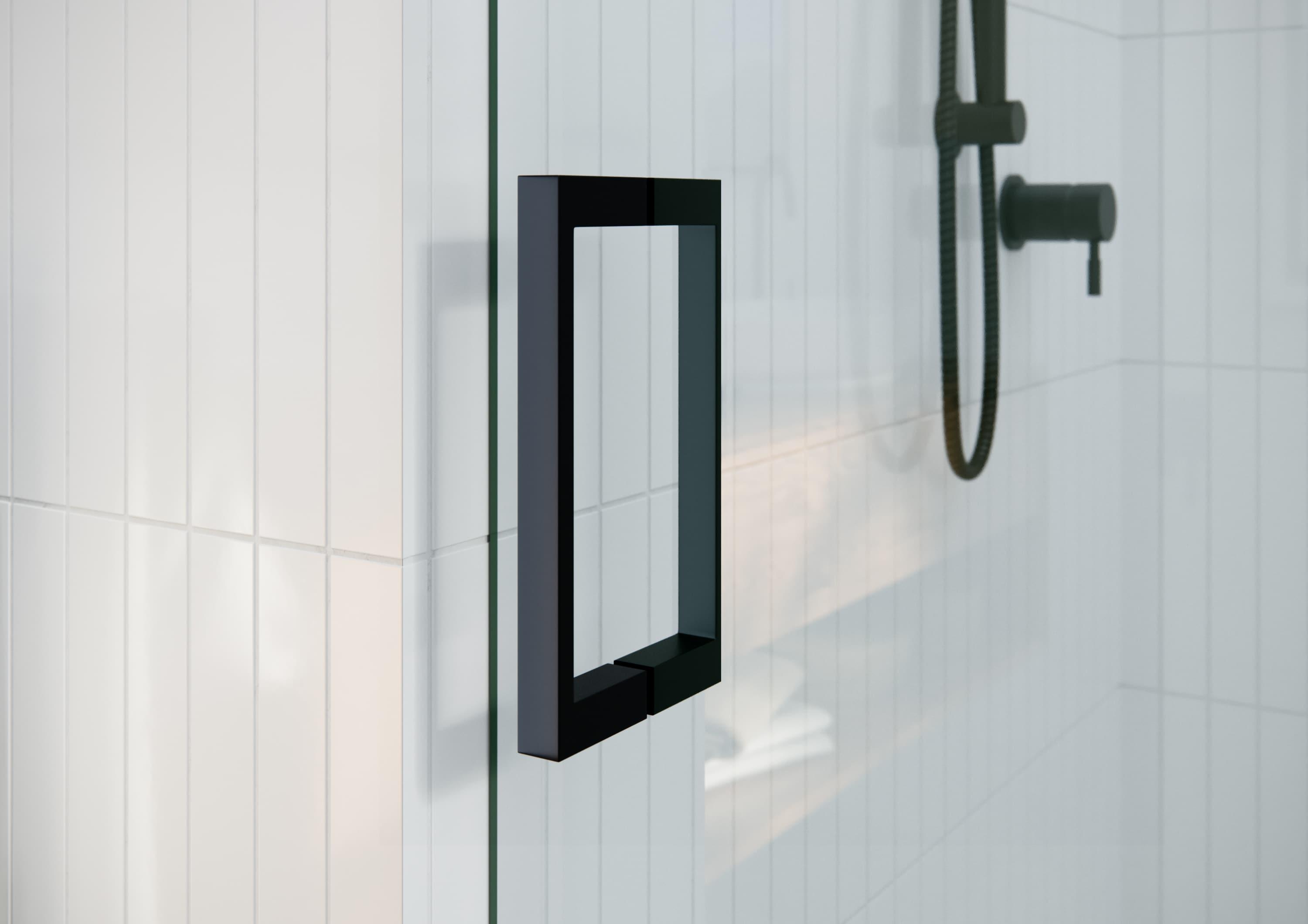 Astro 56 in. - 60 in. x 60 in. Frameless Sliding Bathtub Door