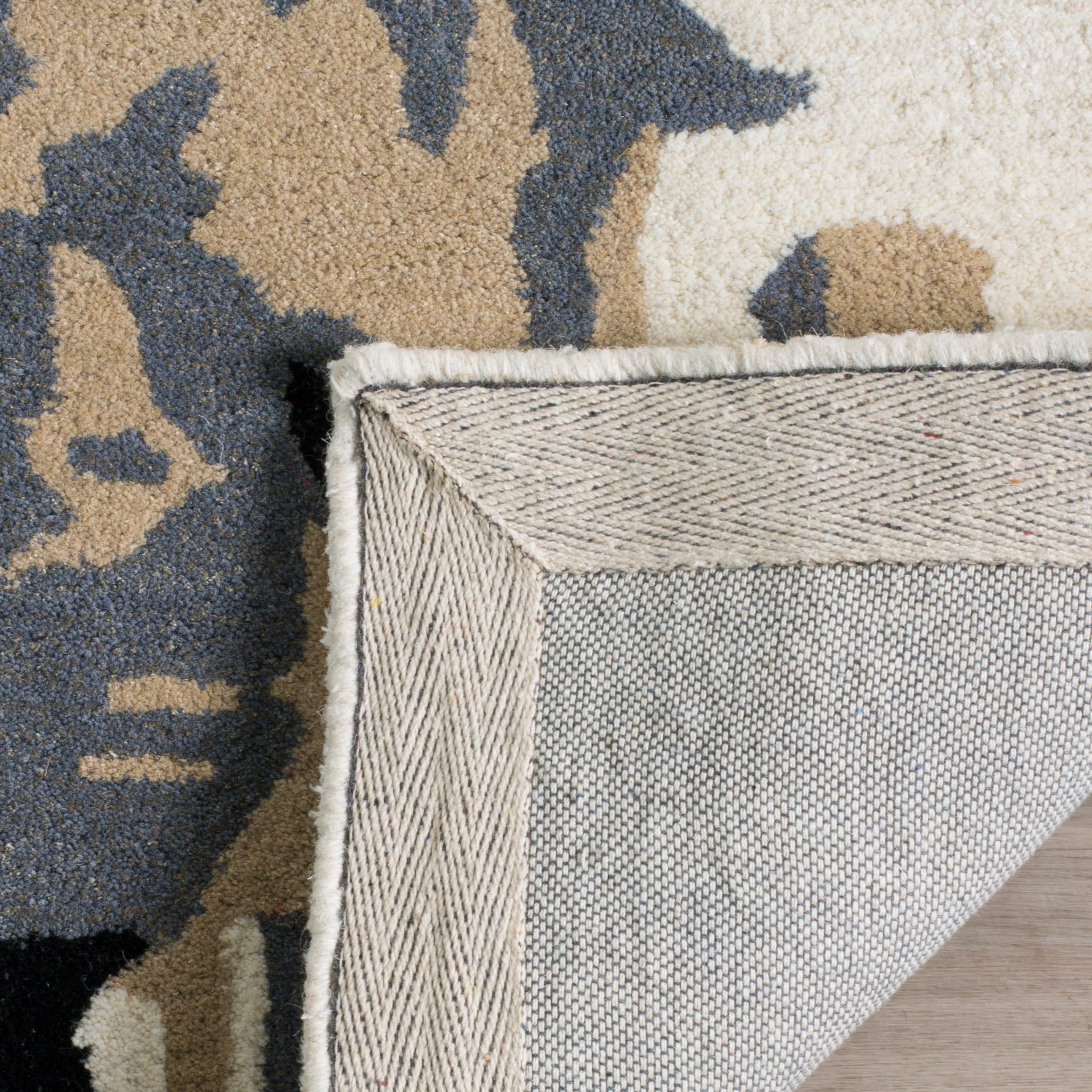 Bella BEL117 Hand Tufted Accent Rug - Ivory/Grey - 2'x3' - Safavieh.