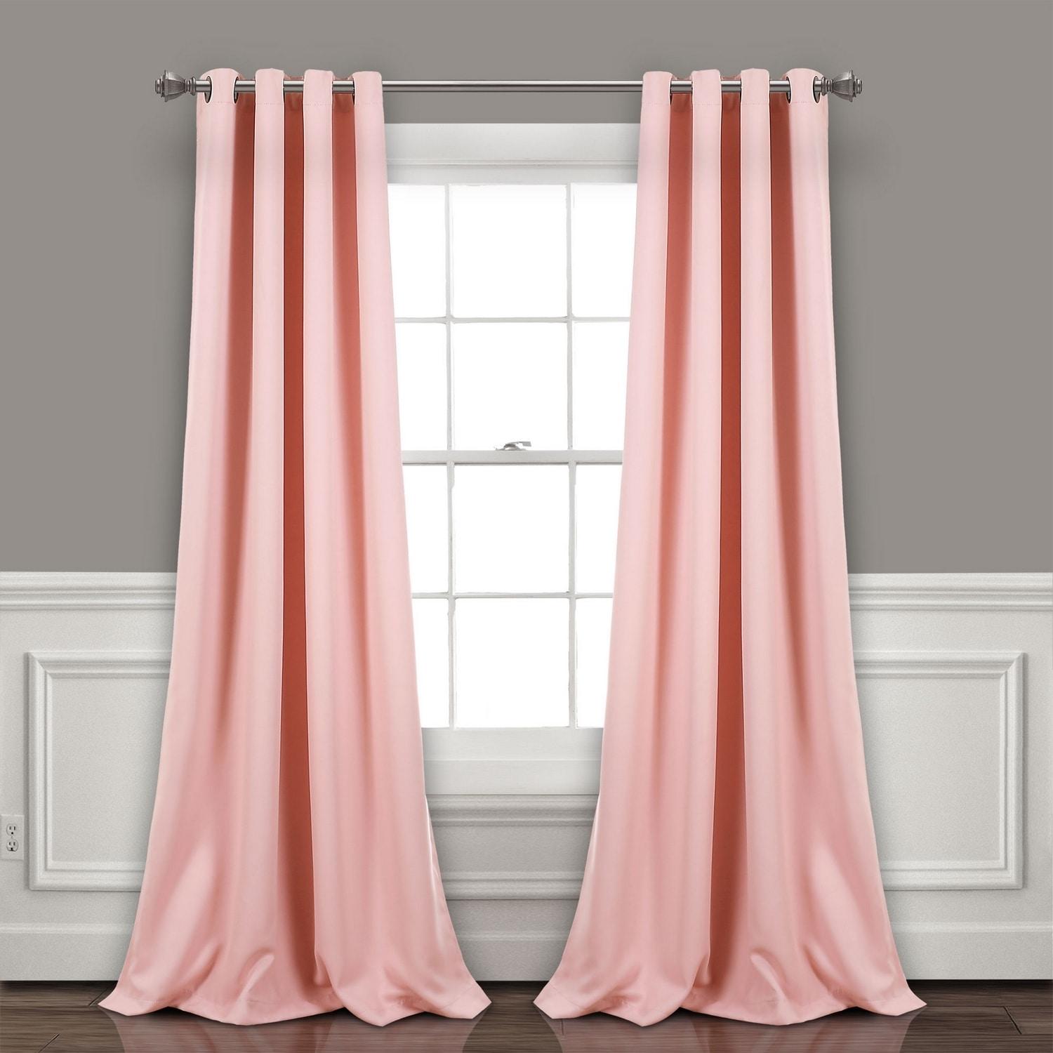 Insulated Polyester Blackout Curtain Pair (Set of 2)