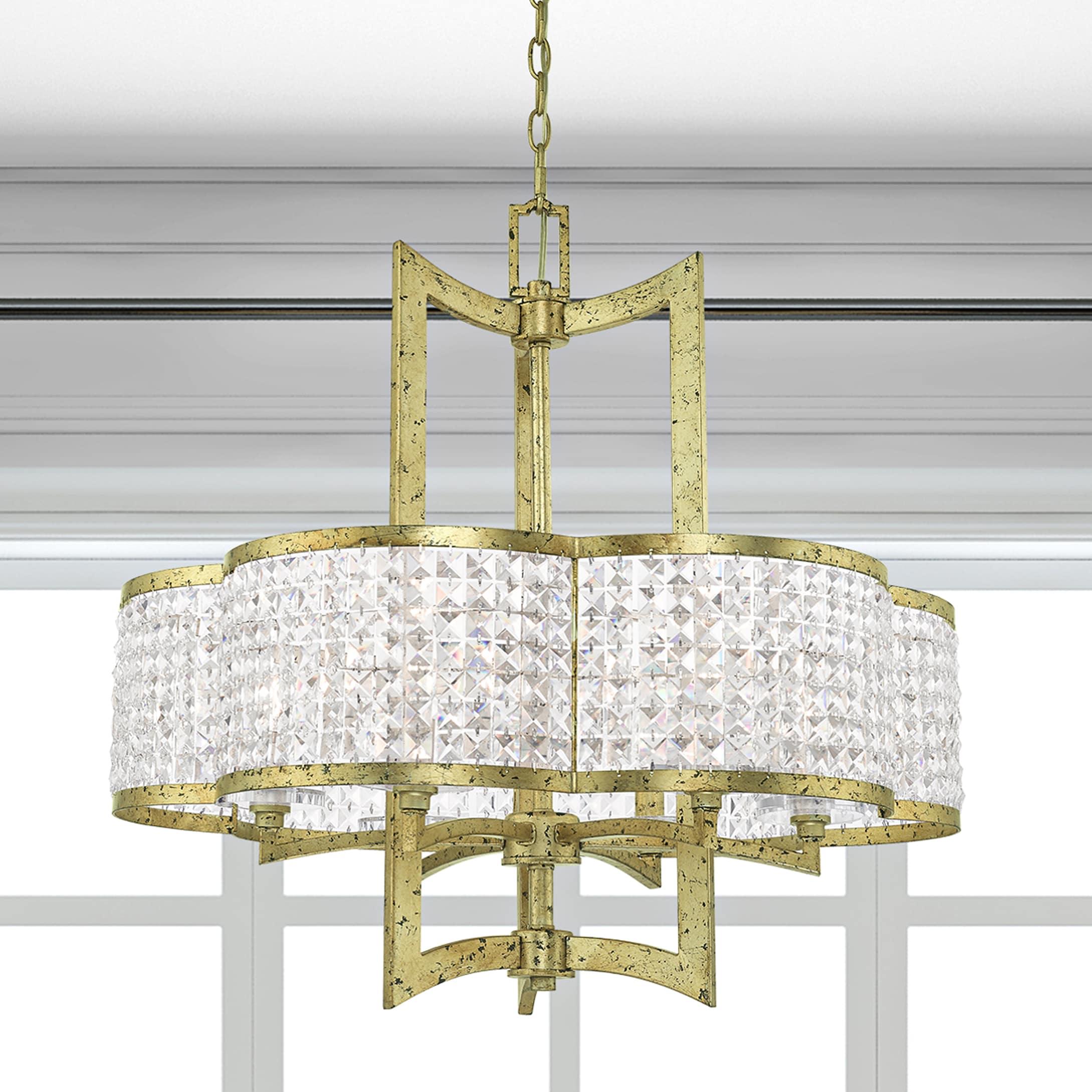 Livex Lighting Grammercy 6 - Light Chandelier in  Winter Gold