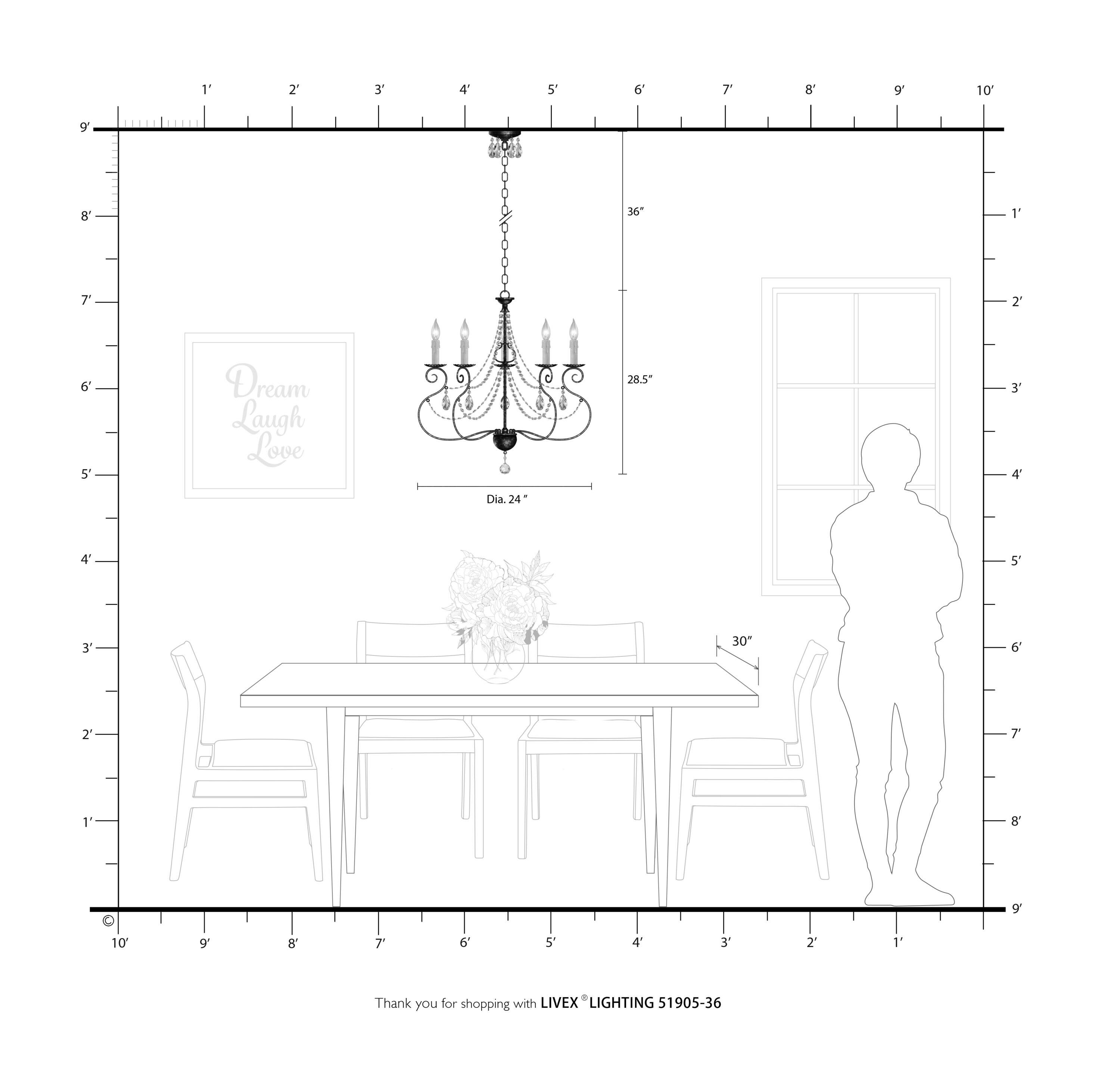 Livex Lighting - Isabella - 5 Light Chandelier in French Country Style - 24