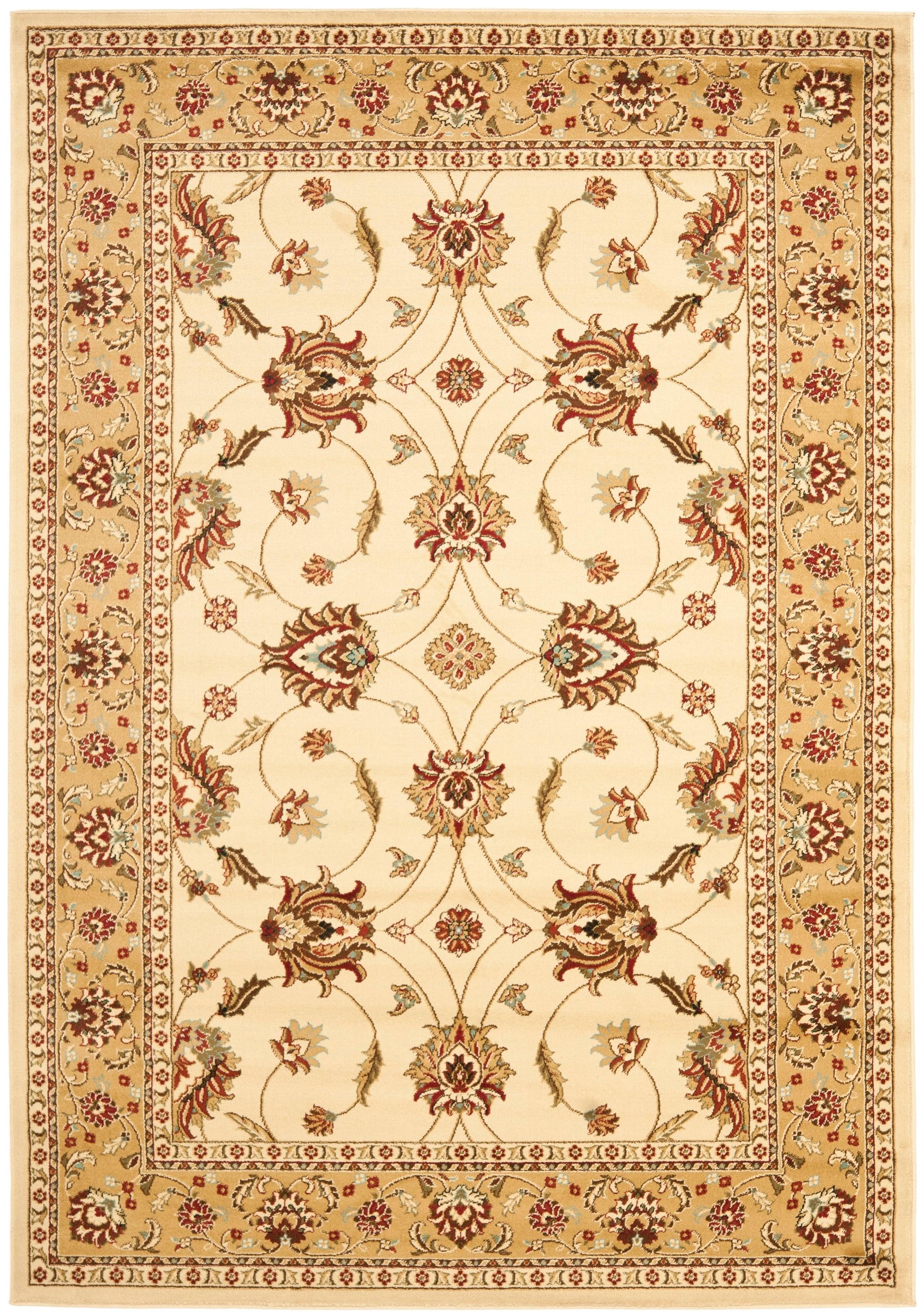 Lyndhurst LNH553 Power Loomed Area Rug - Ivory/Beige - 5'3"x7'6" - Safavieh.