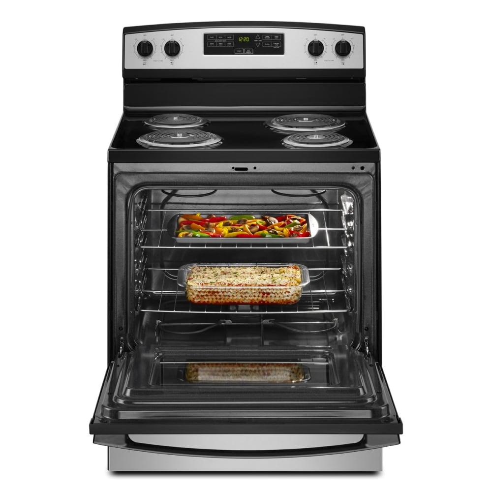 Amana 30-inch 4.8 cu ft Electric Range in Stainless Steel