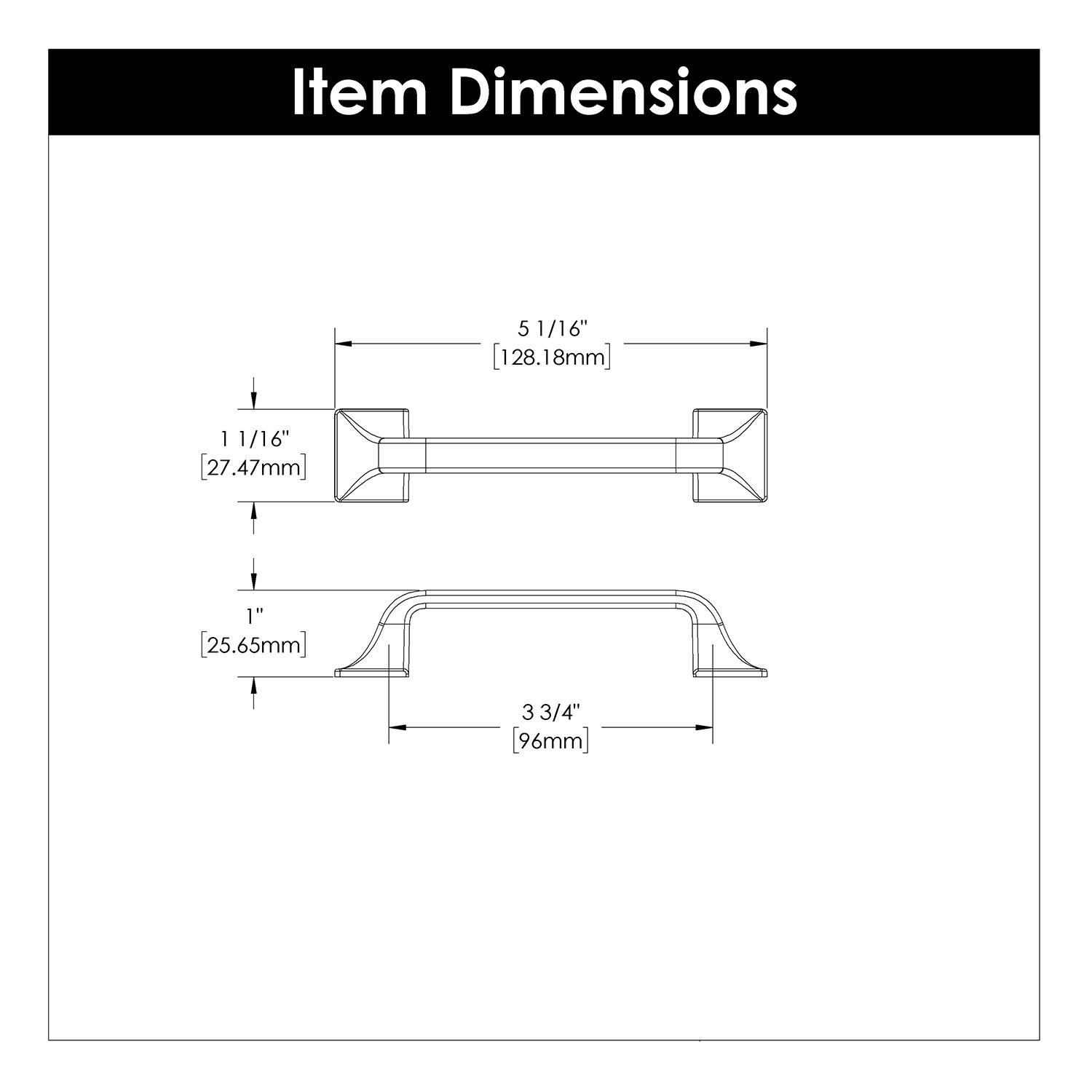 Forge 3 3/4" Center To Center Bar Pull