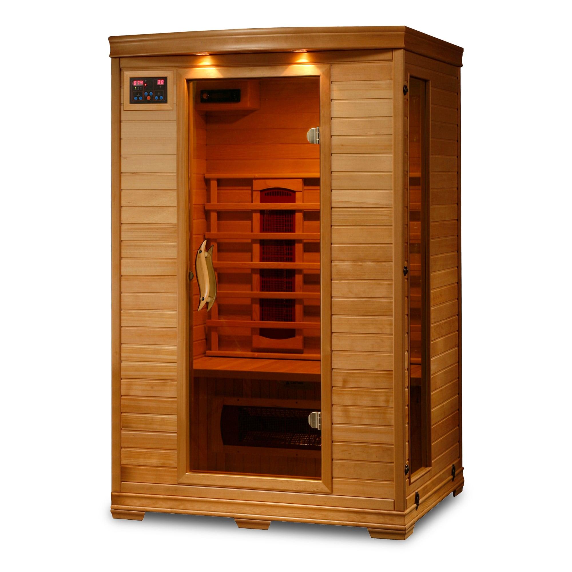 Heatwave 2-Person Hemlock Infrared Sauna with 5 Ceramic Heaters