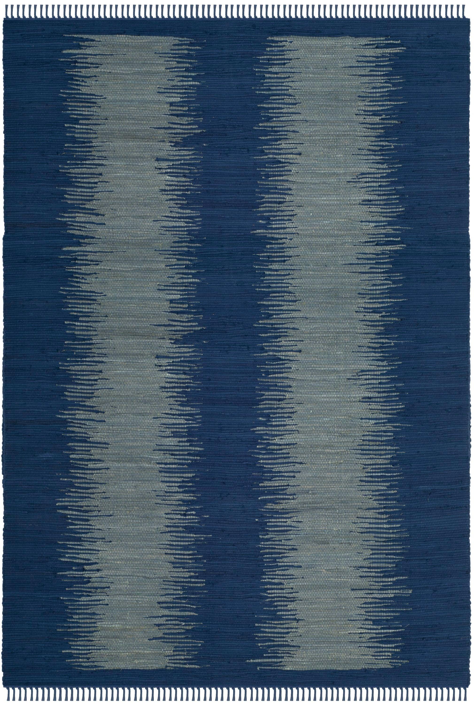 Cayman Hand Woven Cotton Abstract Rug