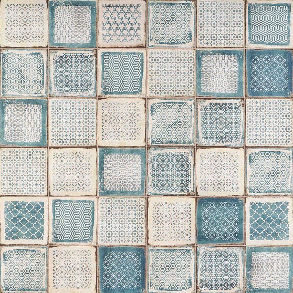 Bond Tile 8" x 8" Encaustic Patterned Look Wall & Floor Tile