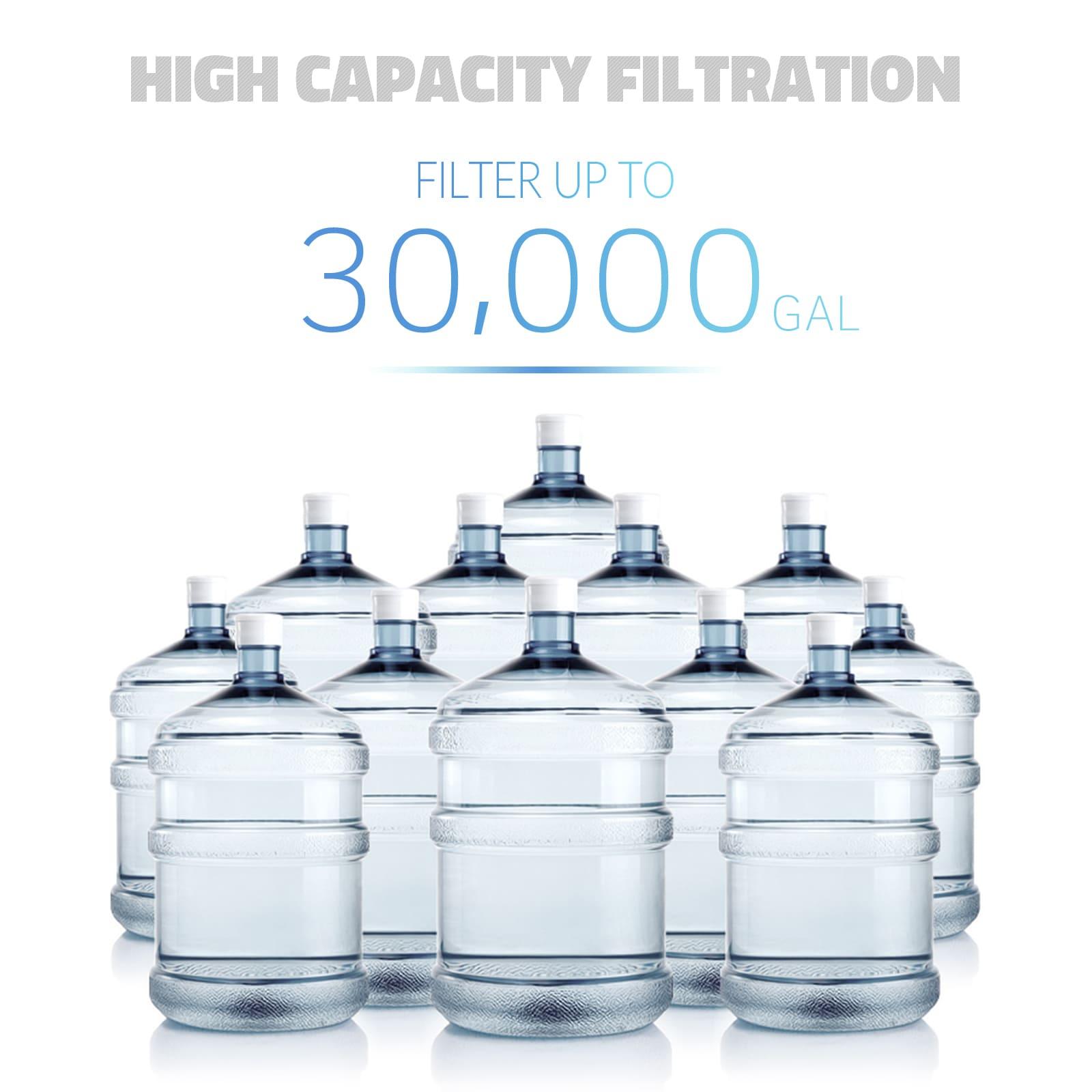 iSpring Whole House Water Filter System with Ball Valve Triple-stage 12-GPM Carbon block Soft water Whole House Water Filtration System