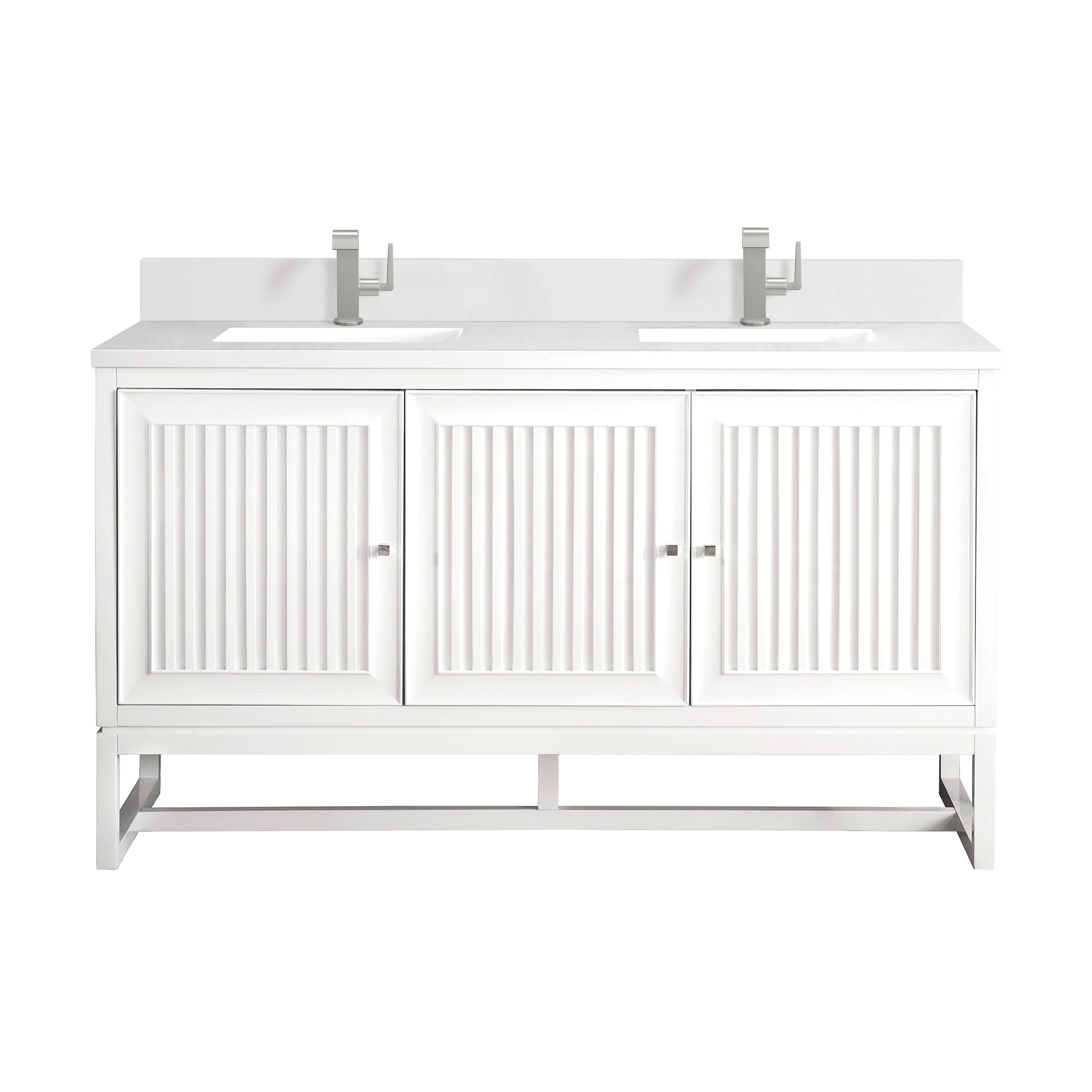 James Martin Vanities Athens 60'' W  W Double Vanity