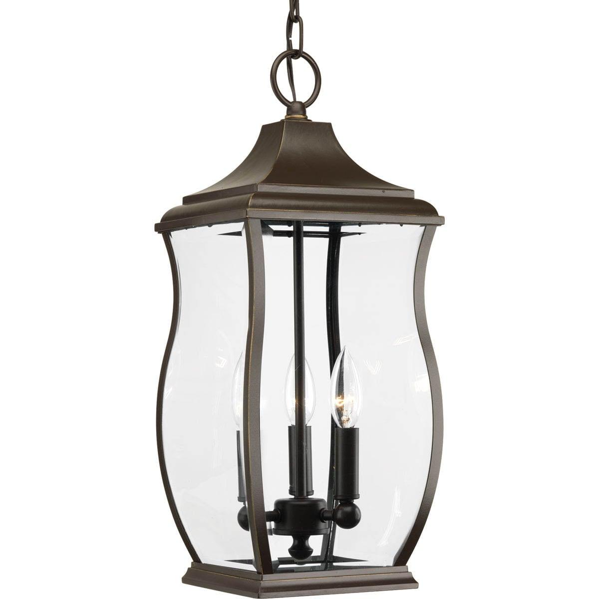 Progress Lighting - Three Light Hanging Lantern - Outdoor - Township - 19.75