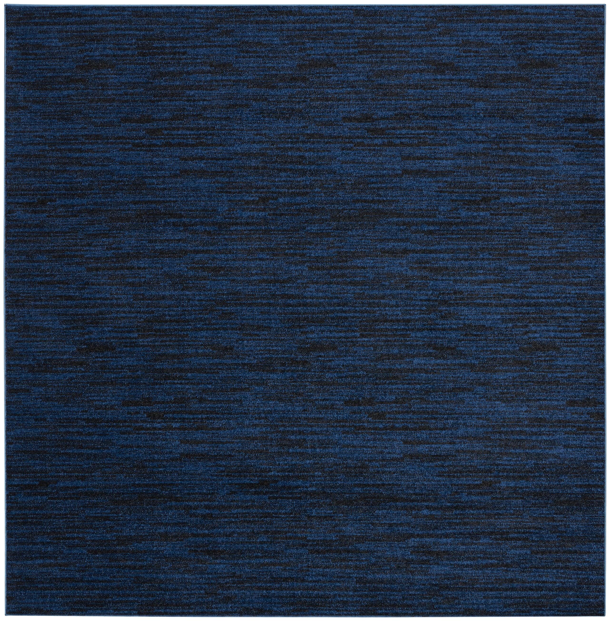 Nourison Nourison Essentials NRE01 Indoor/outdoor Area Rug - Midnight Blue 5' x square