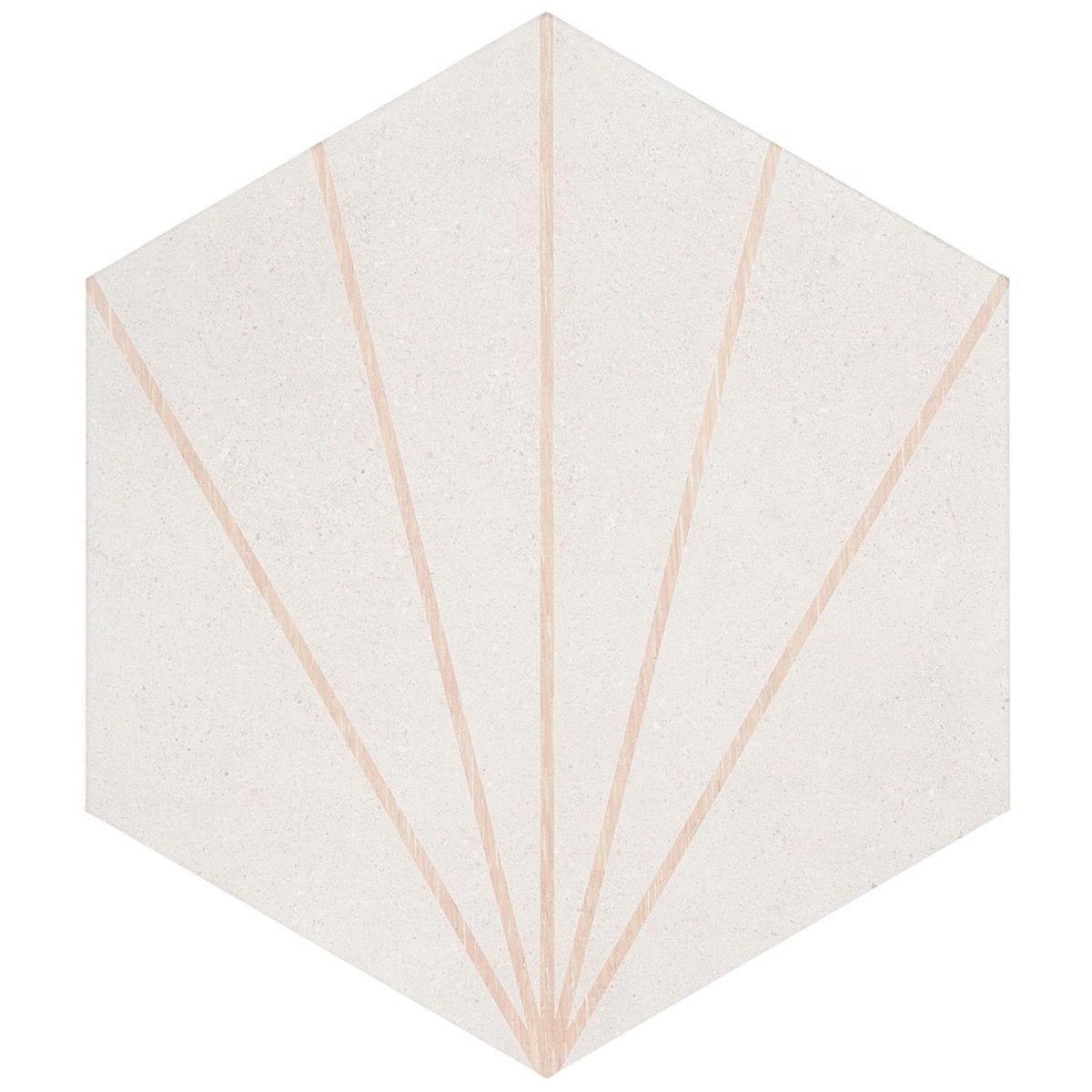 Arbor Hex Beams 13" x 14.5" Porcelain Wall & Floor Tile (10.51 Sq. Ft. / Case)