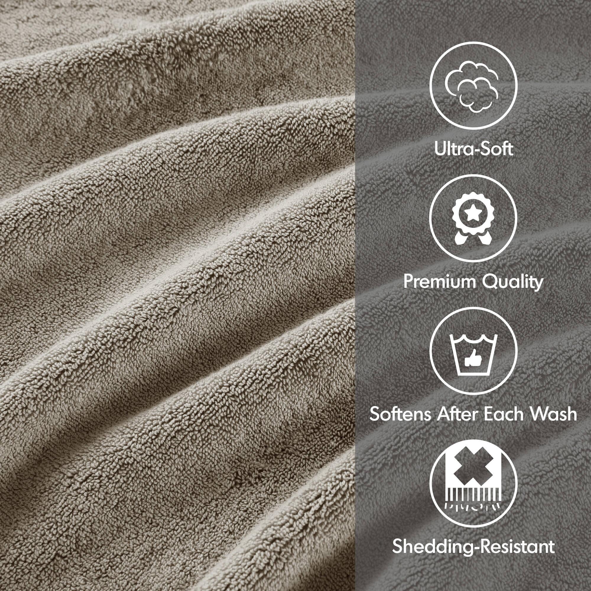 Madison Park Signature 800GSM Ultra-Soft 100% Cotton Absorbent Towel Set