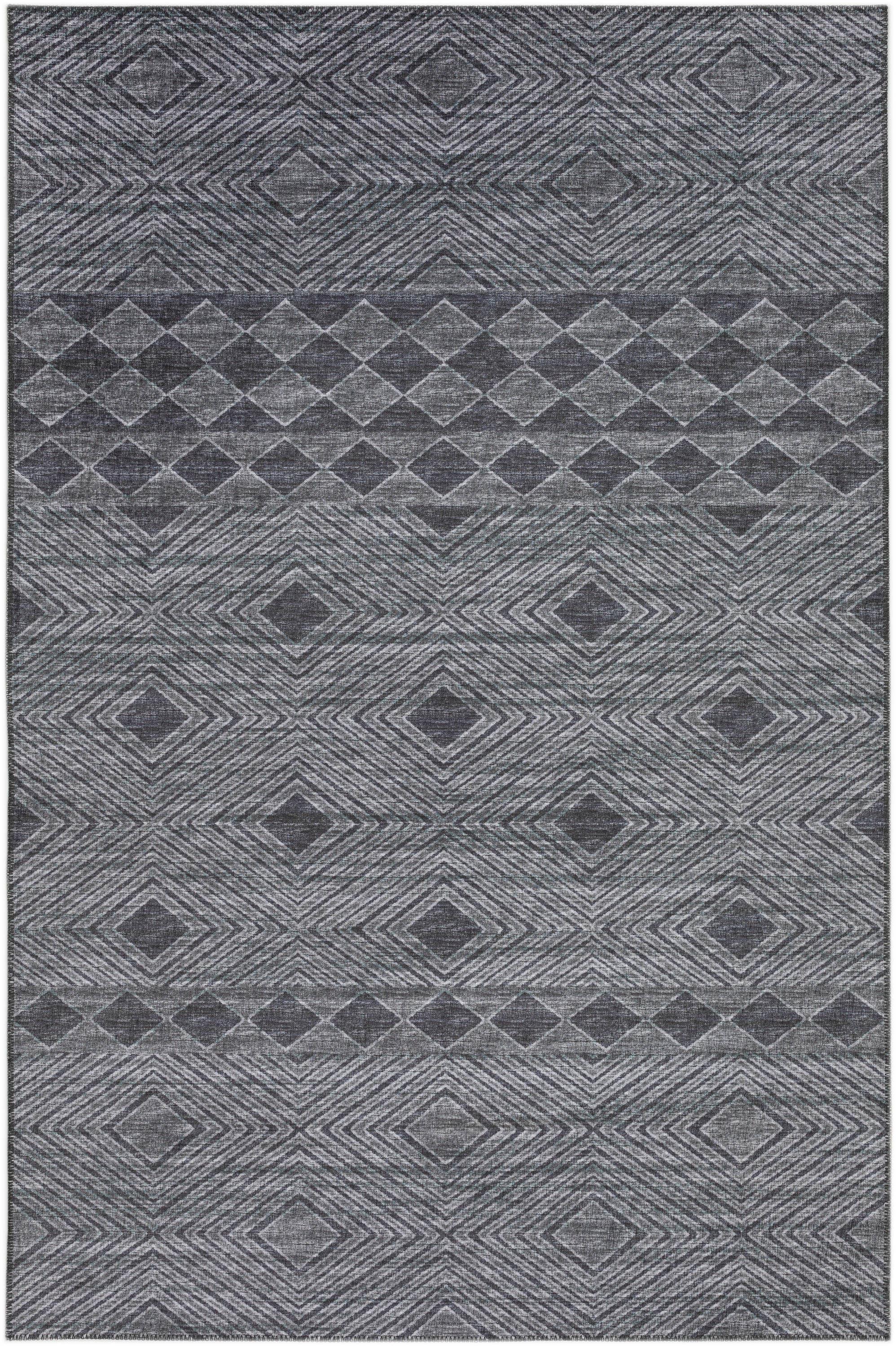 Yuma Ultra-Soft Chenille 5' x 7'6" Gray Flat-Woven Area Rug