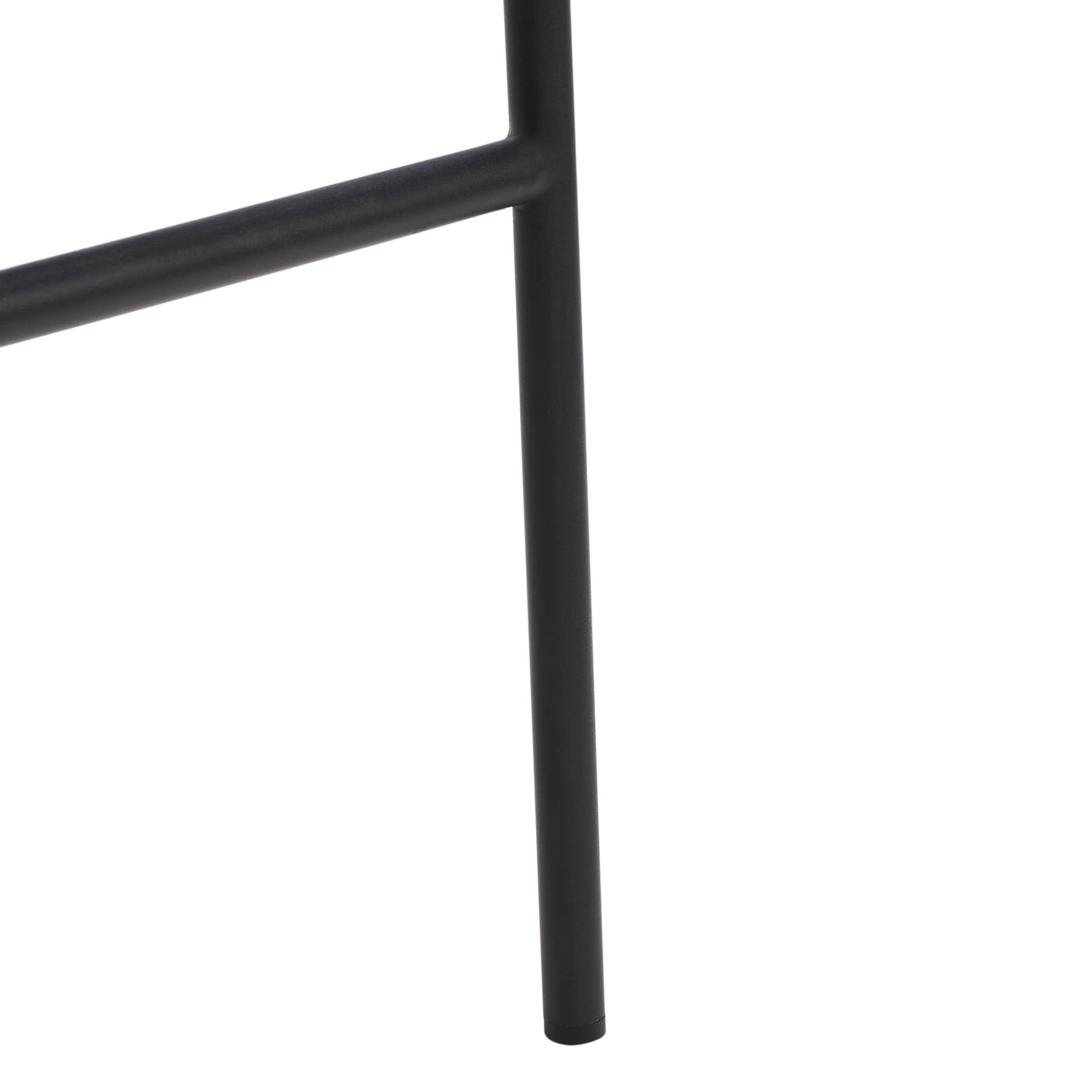 Olenna Woven Counter Stool - BST3011 - White/Black - Safavieh
